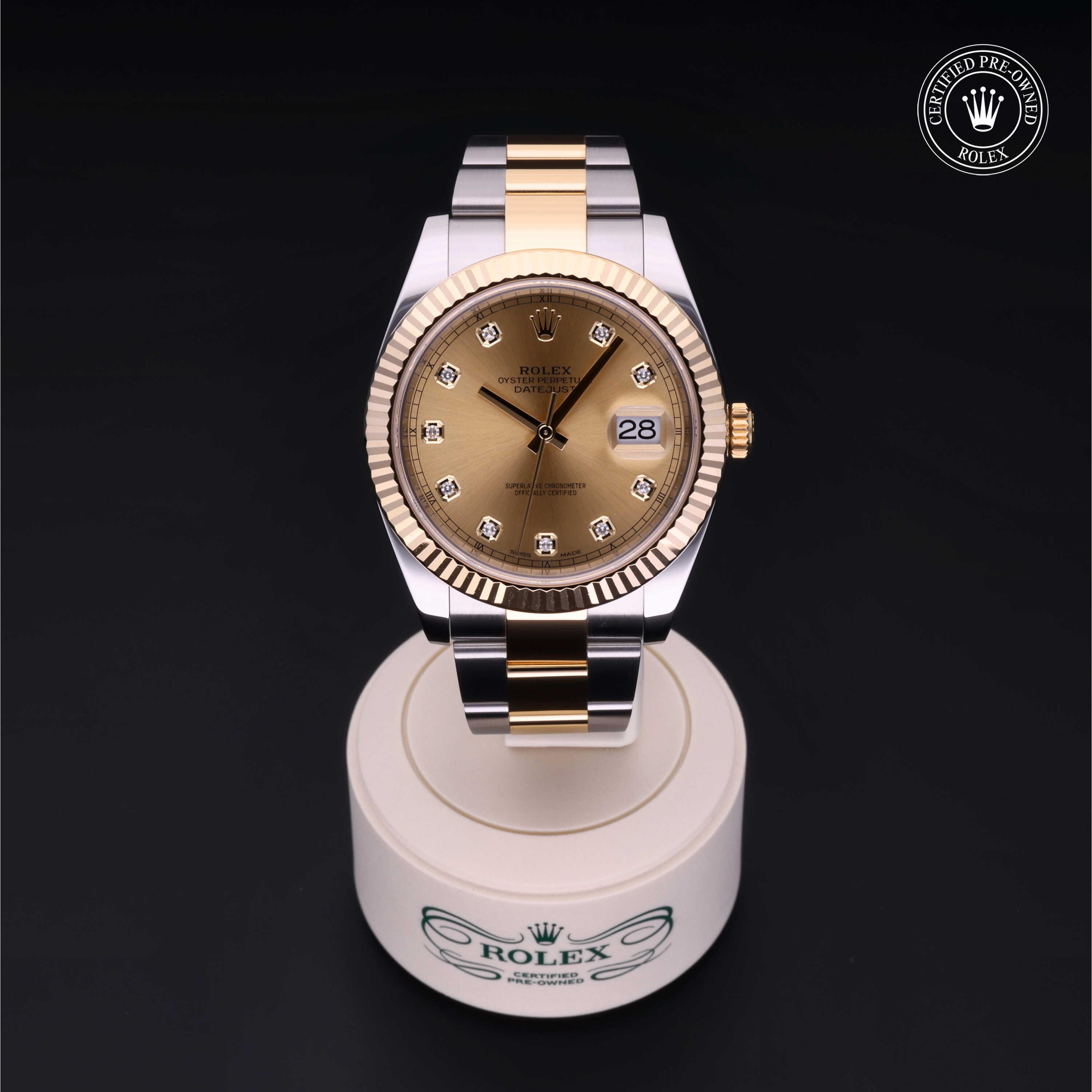 Datejust 41 勞力士中古錶認證 2017, 41毫米, 18K黃金鋼
型號: 126333