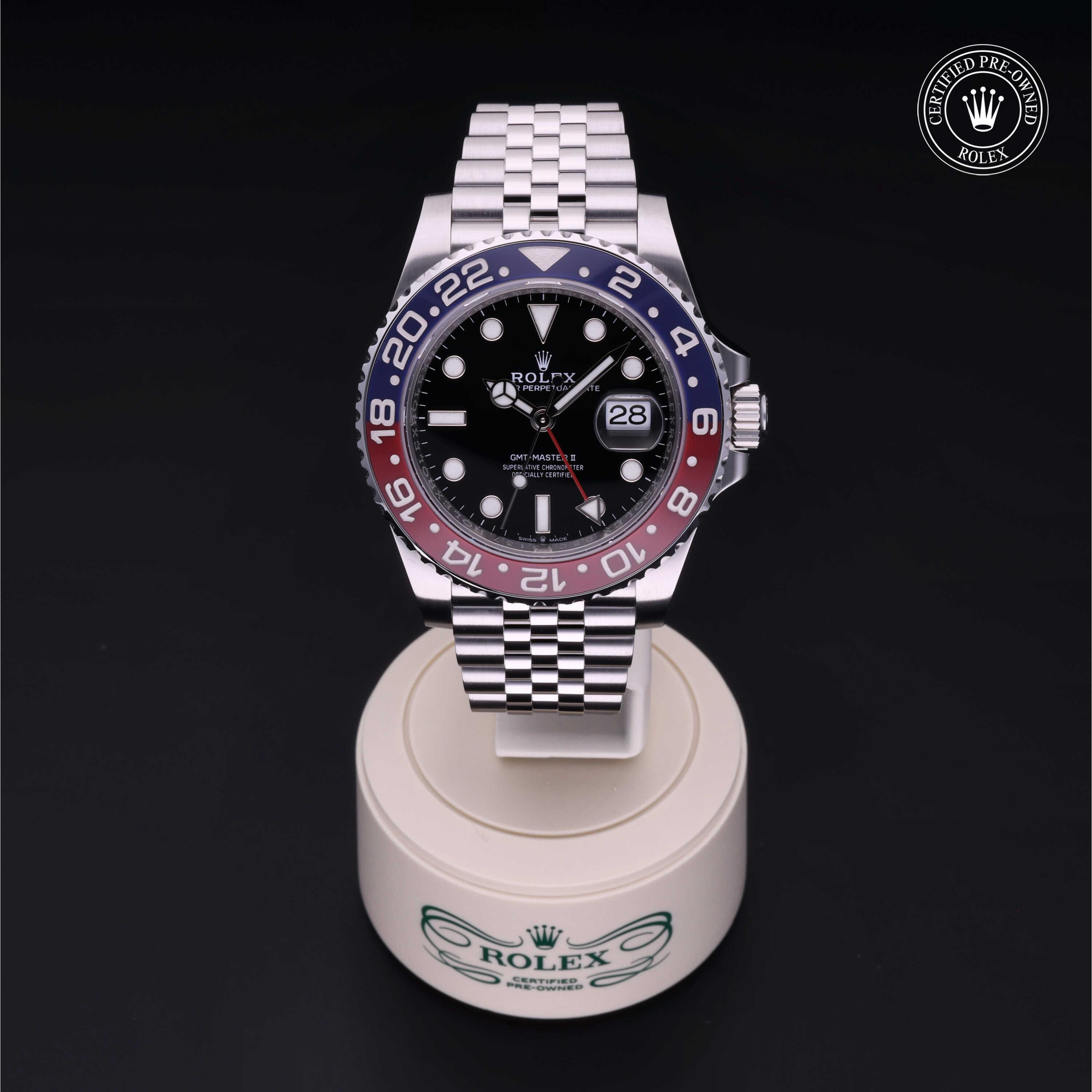 GMT-Master II Rolex Certified Pre-Owned 2019, 40 mm, Steel
Reference: 126710BLRO