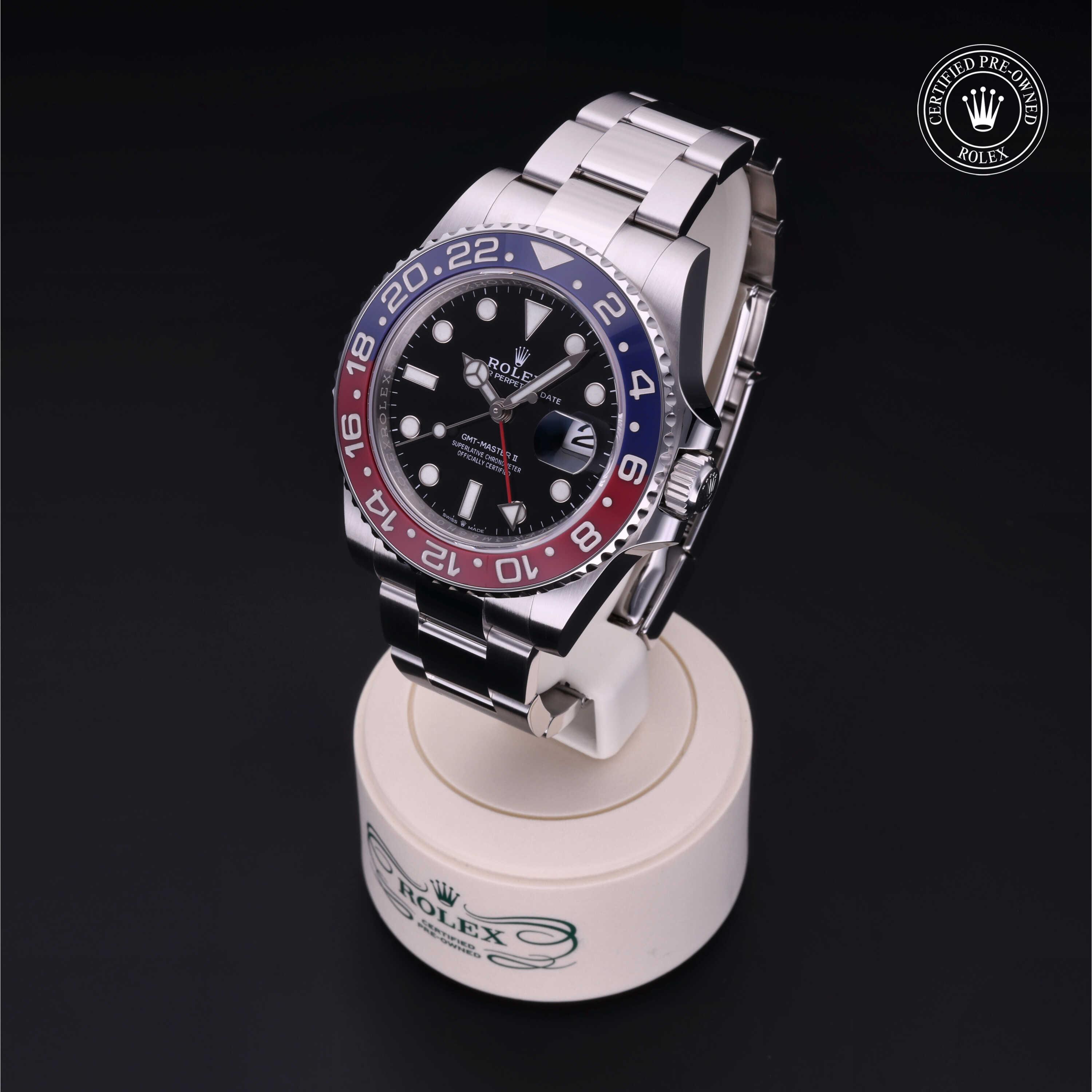 GMT-Master II 勞力士中古錶認證 2022, 40毫米, 鋼
型號: 126710BLRO
