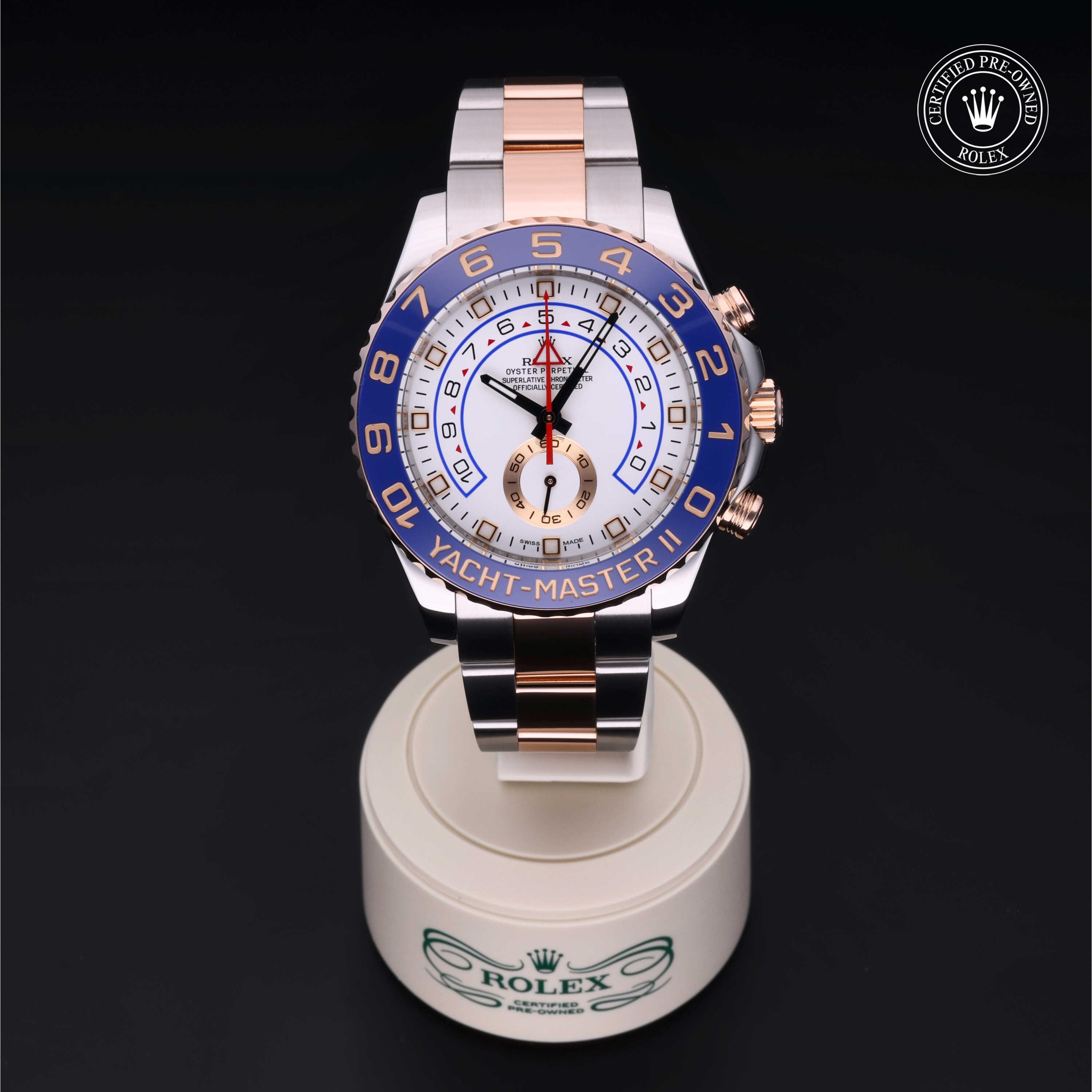 Yacht-Master II 勞力士中古錶認證 2015, 44毫米, 18K紅金鋼
型號: 116681