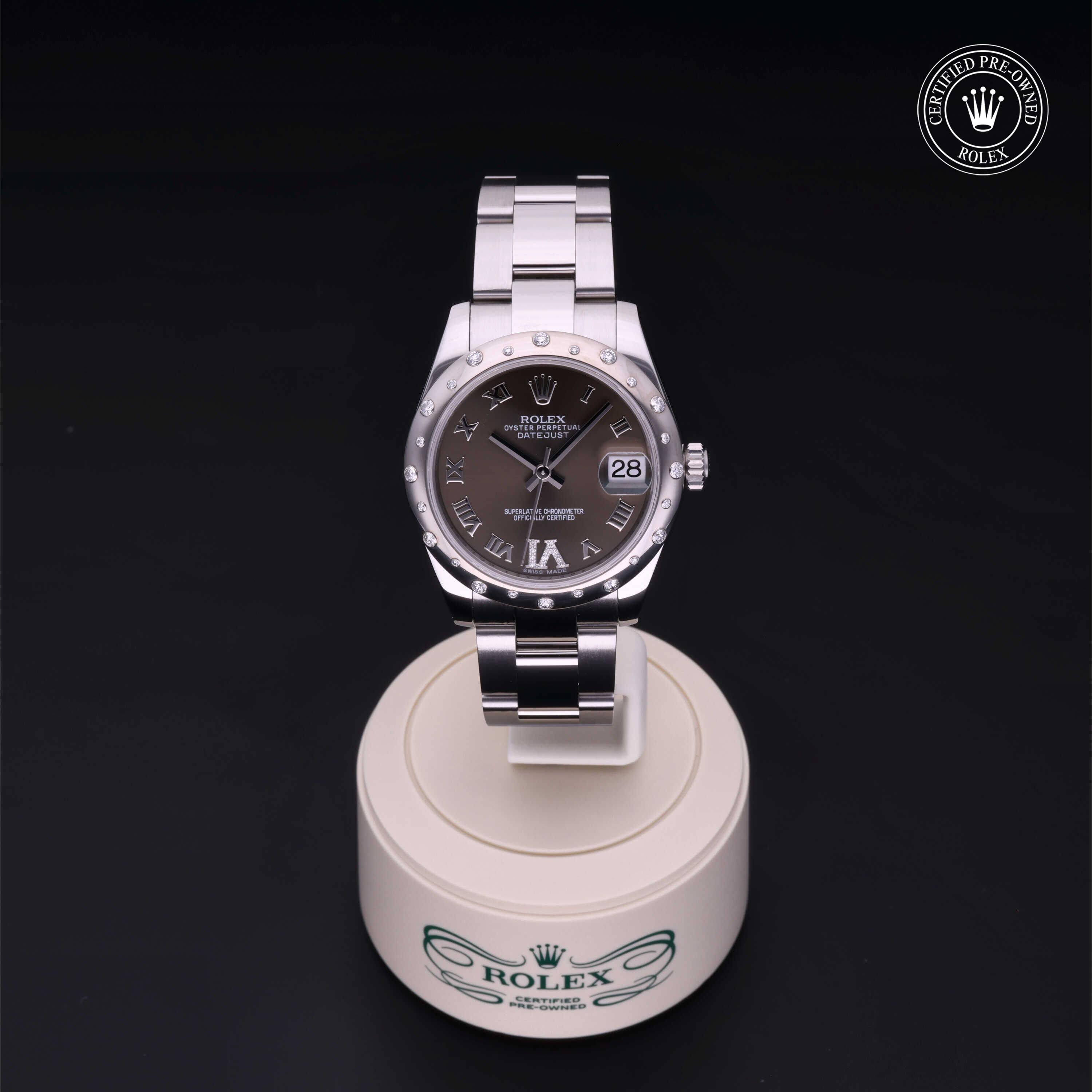 Datejust 31 Rolex Certified Pre-Owned 2012, 31 mm, Rolesor 18 Carat White
Reference: 178344