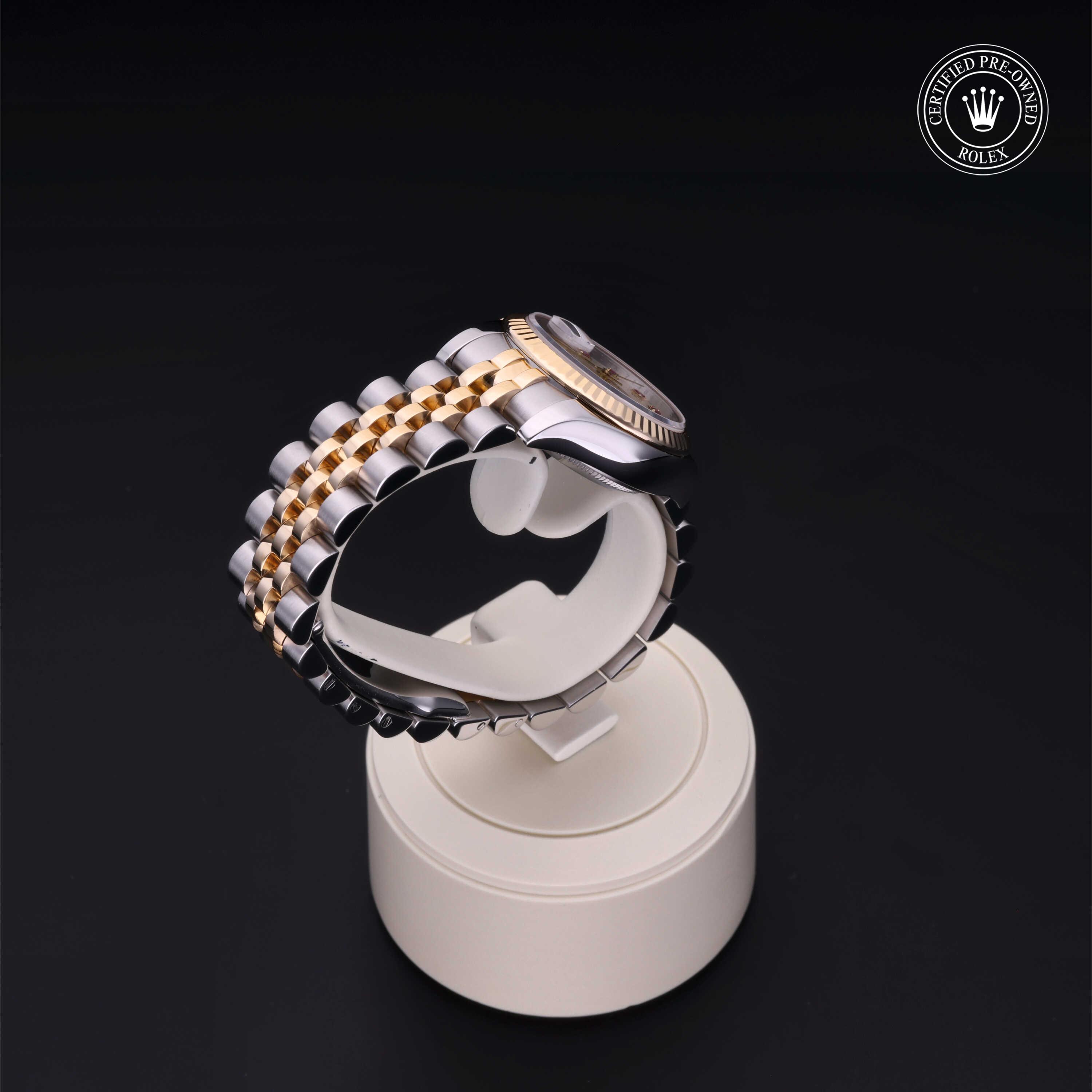 Lady-Datejust 26 勞力士中古錶認證 2013, 26毫米, 18K黃金鋼
型號: 179173