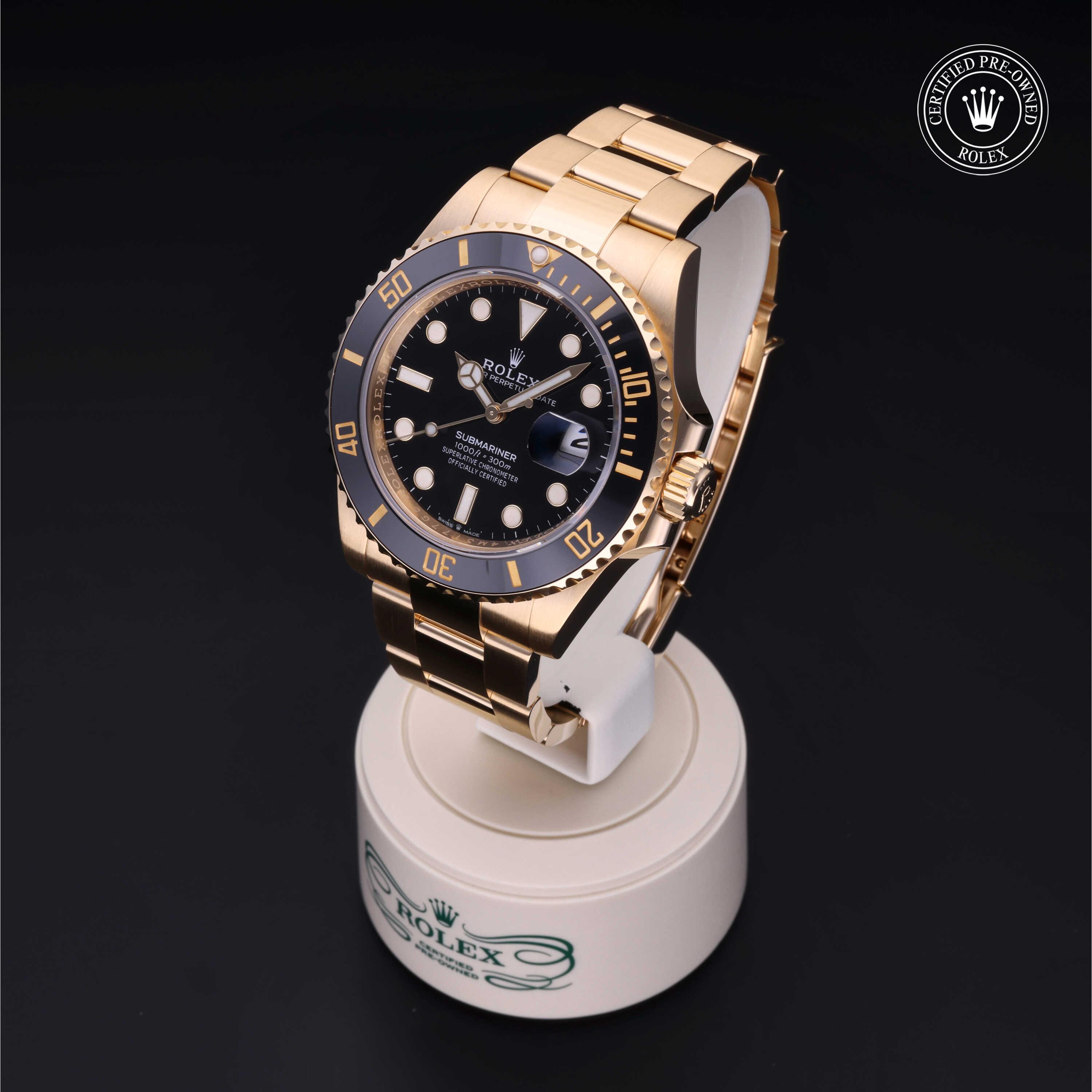 Submariner Date 勞力士中古錶認證 2022, 41毫米, 18K黃金
型號: 126618LN