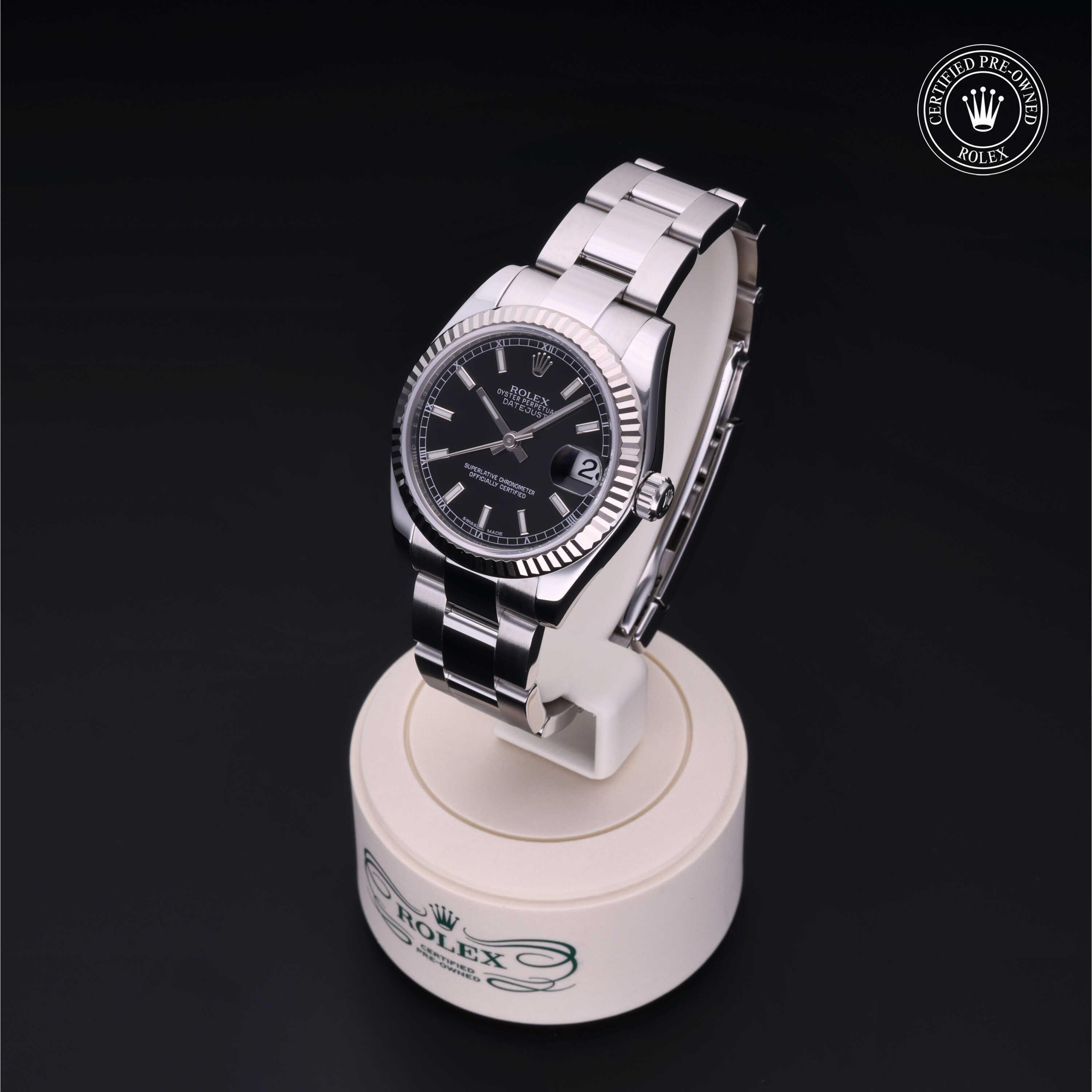 Datejust 31 勞力士中古錶認證 2012, 31毫米, 18K白色黃金鋼
型號: 178274