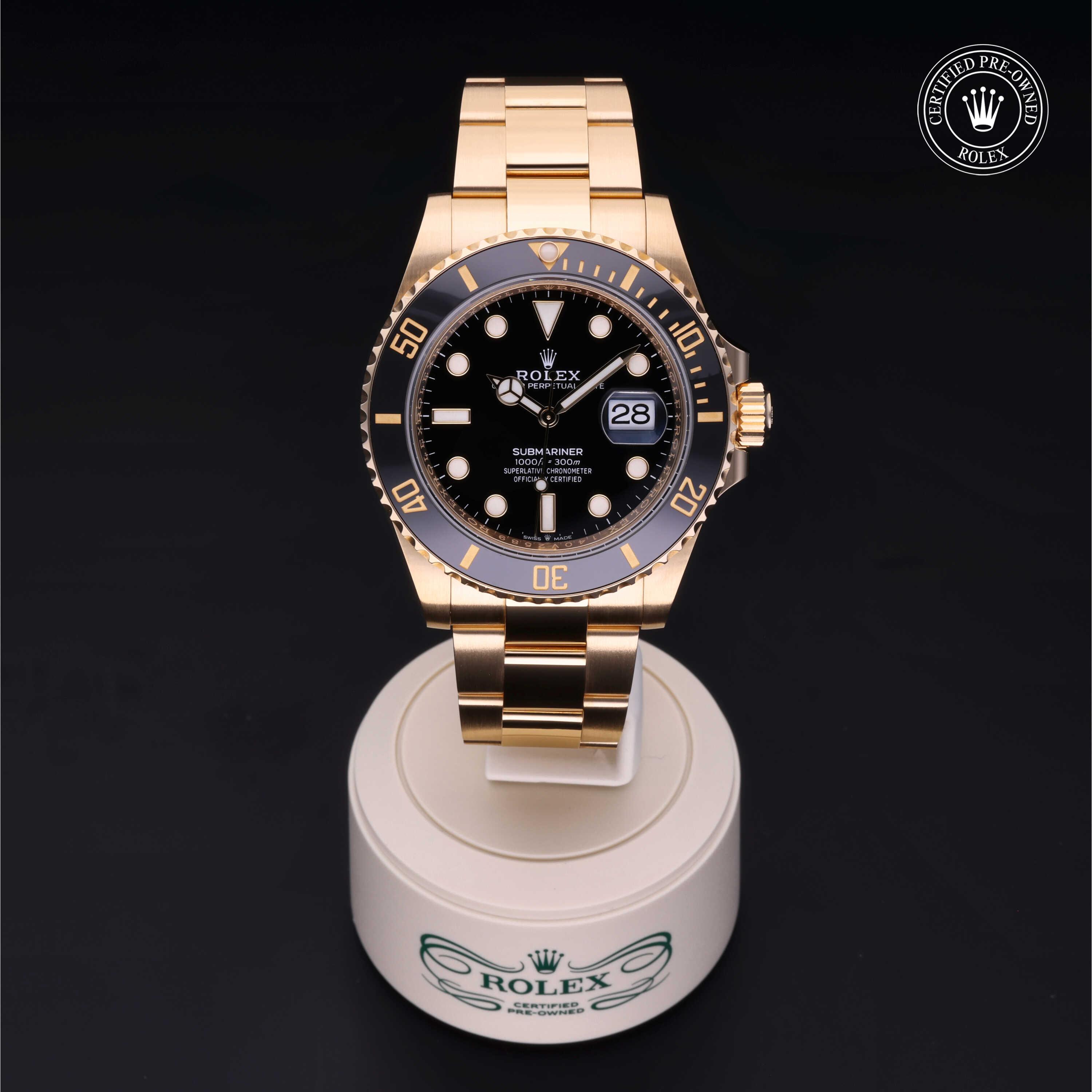 Submariner Date 勞力士中古錶認證 2022, 41毫米, 18K黃金
型號: 126618LN