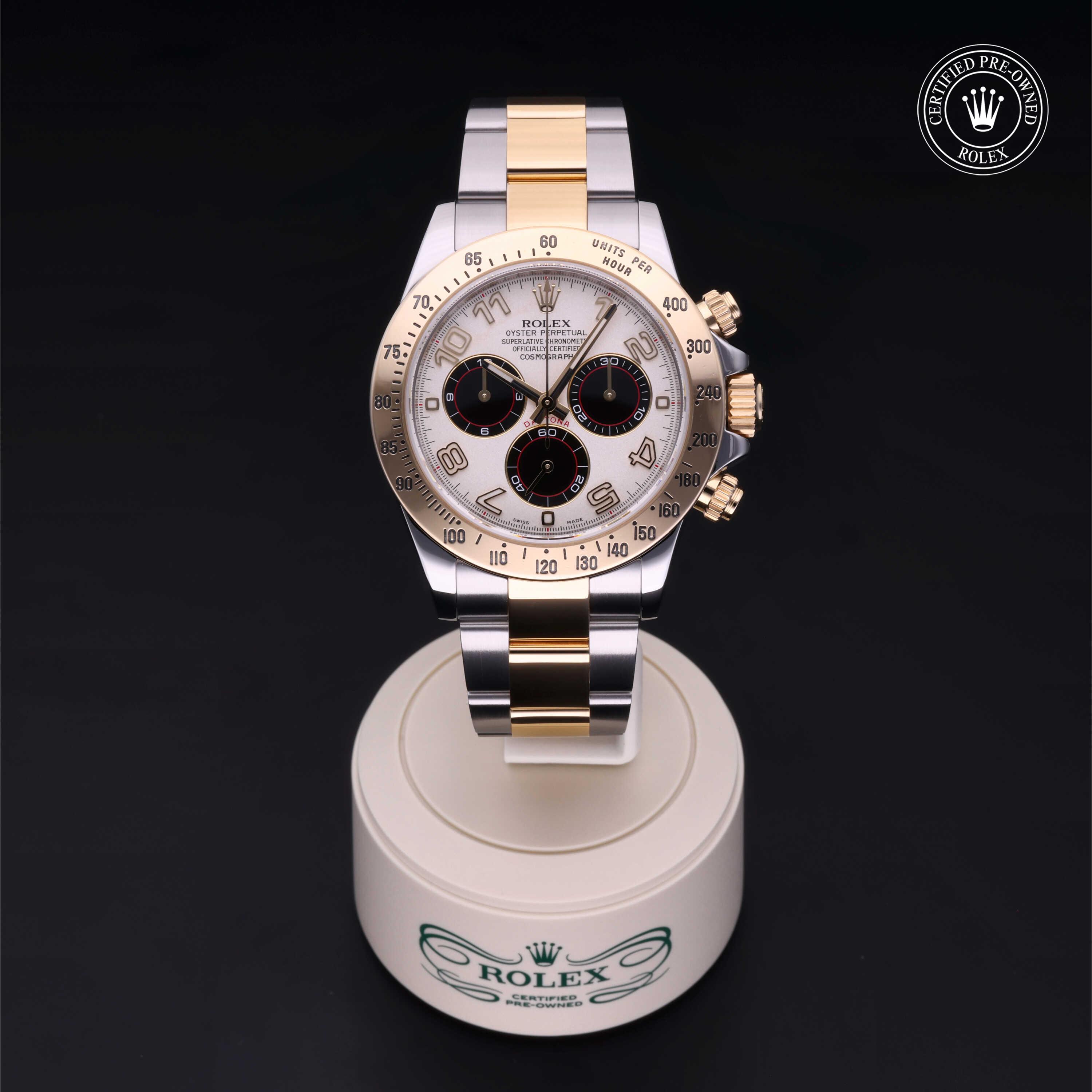 Cosmograph Daytona 勞力士中古錶認證 2014, 40毫米, 18K黃金鋼
型號: 116523