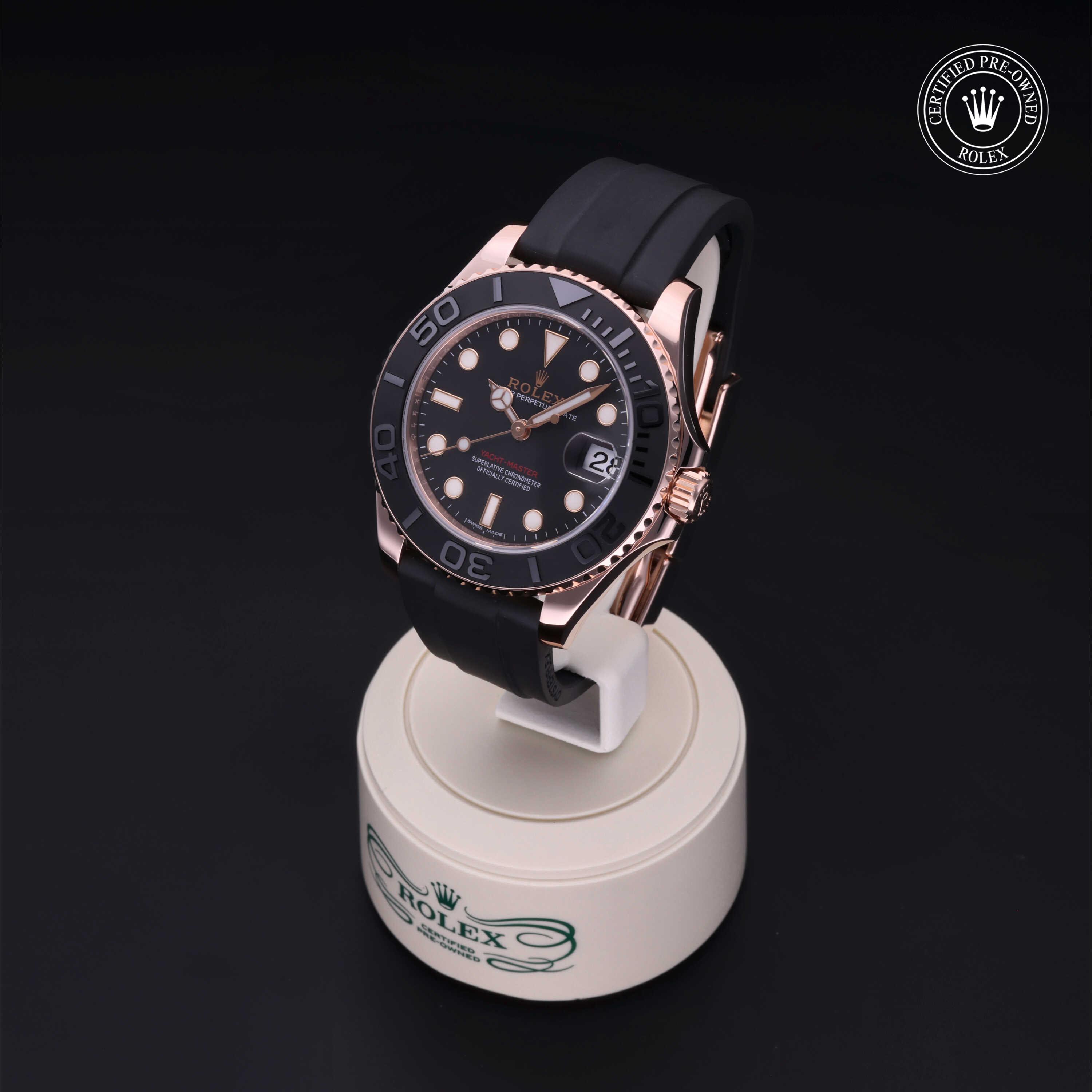 Yacht-Master 37 勞力士中古錶認證 2019, 37毫米, 18K紅金
型號: 268655