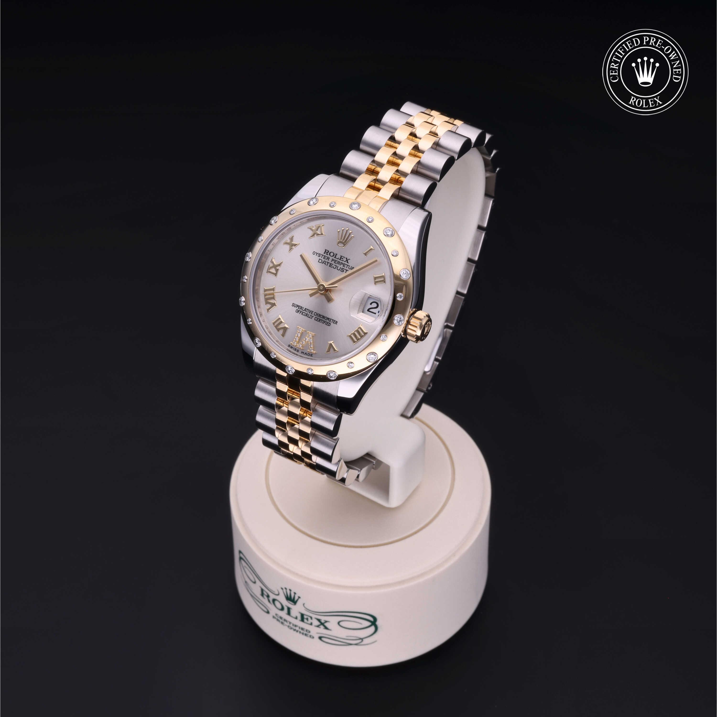 Datejust 31 勞力士中古錶認證 2012, 31毫米, 18K黃金鋼
型號: 178343
