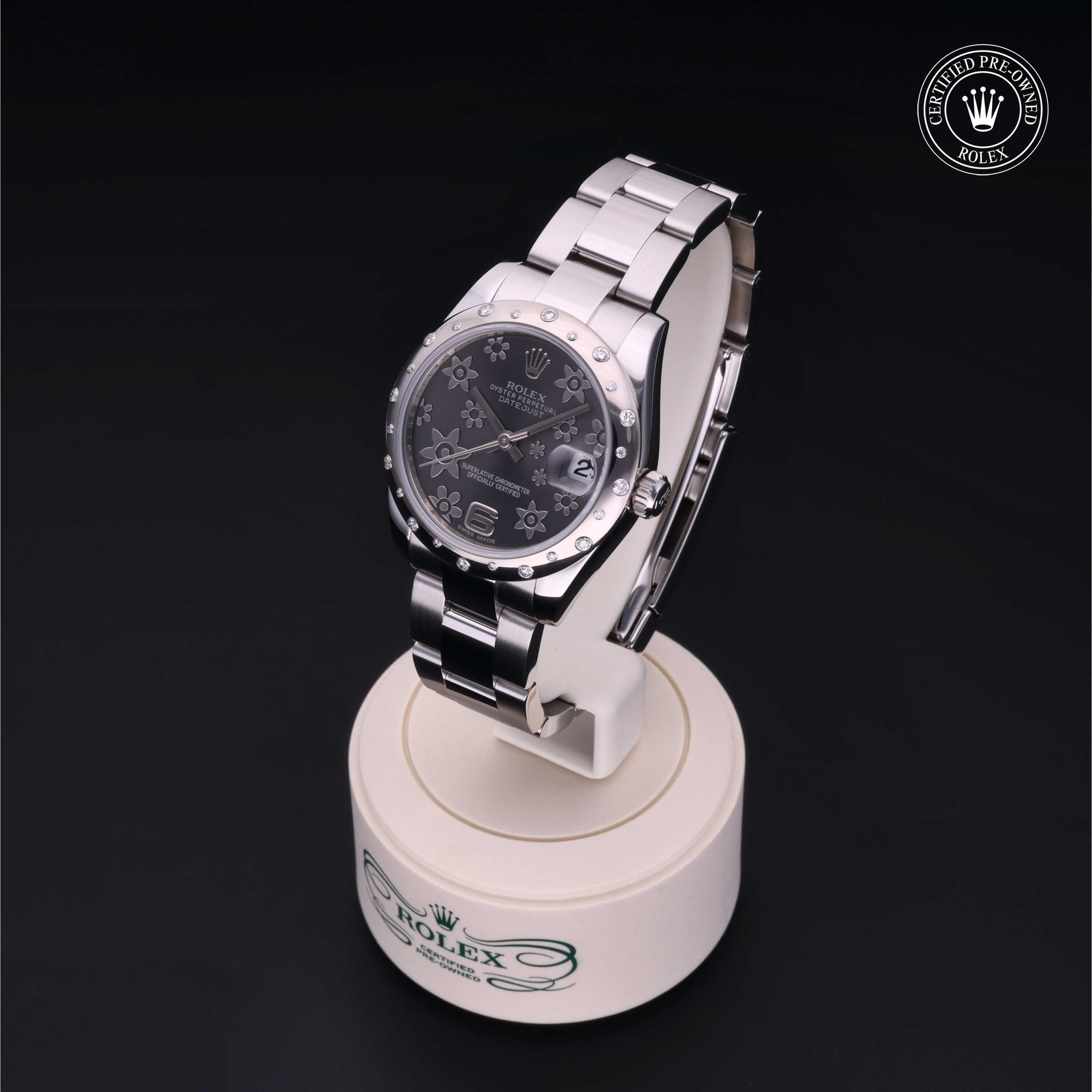 Datejust 31 勞力士中古錶認證 2010, 31毫米, 18K白色黃金鋼
型號: 178344