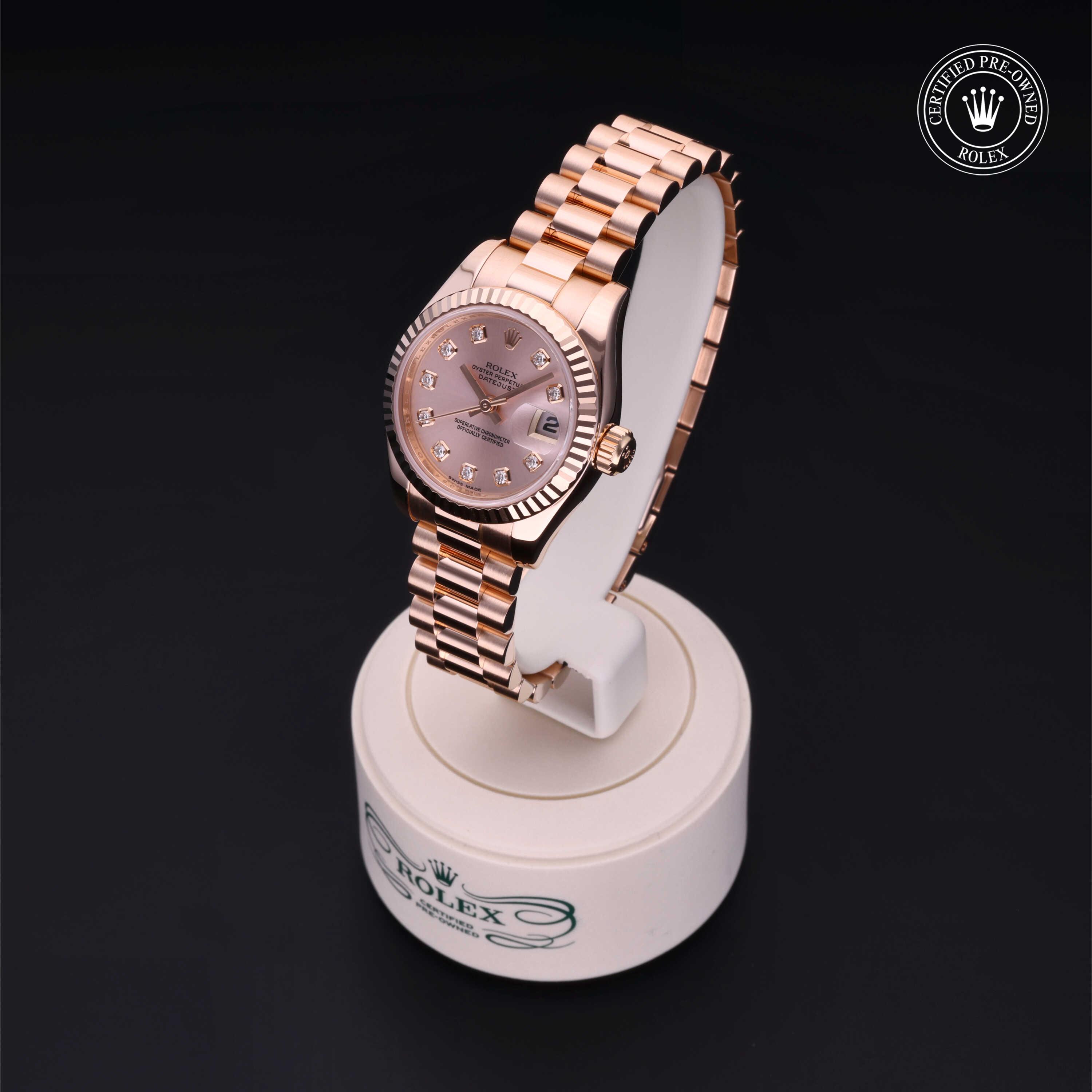 Oyster Perpetual Lady-Datejust 26 勞力士中古錶認證 2007, 26毫米, 18K紅金
型號: 179175