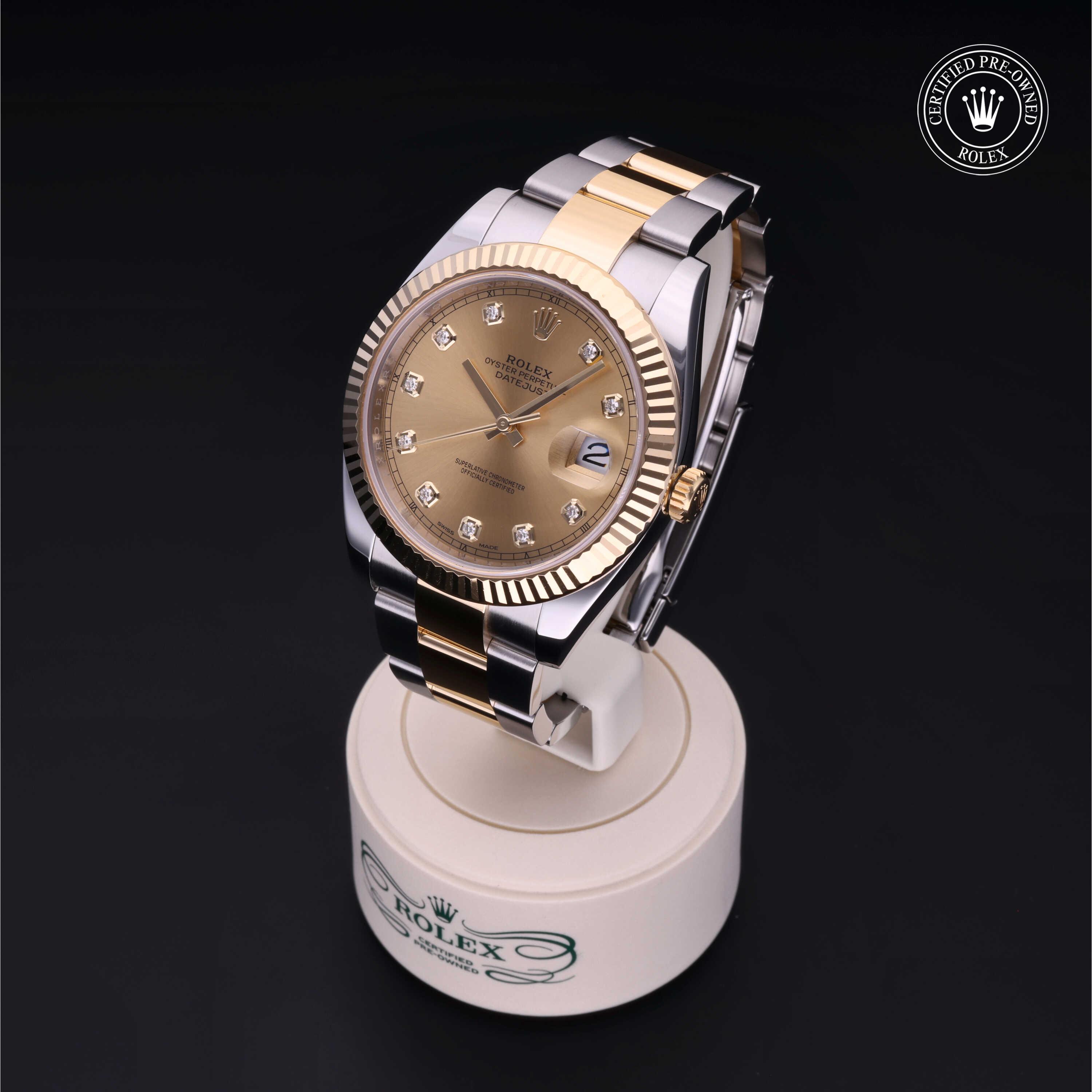 Datejust 41 勞力士中古錶認證 2017, 41毫米, 18K黃金鋼
型號: 126333