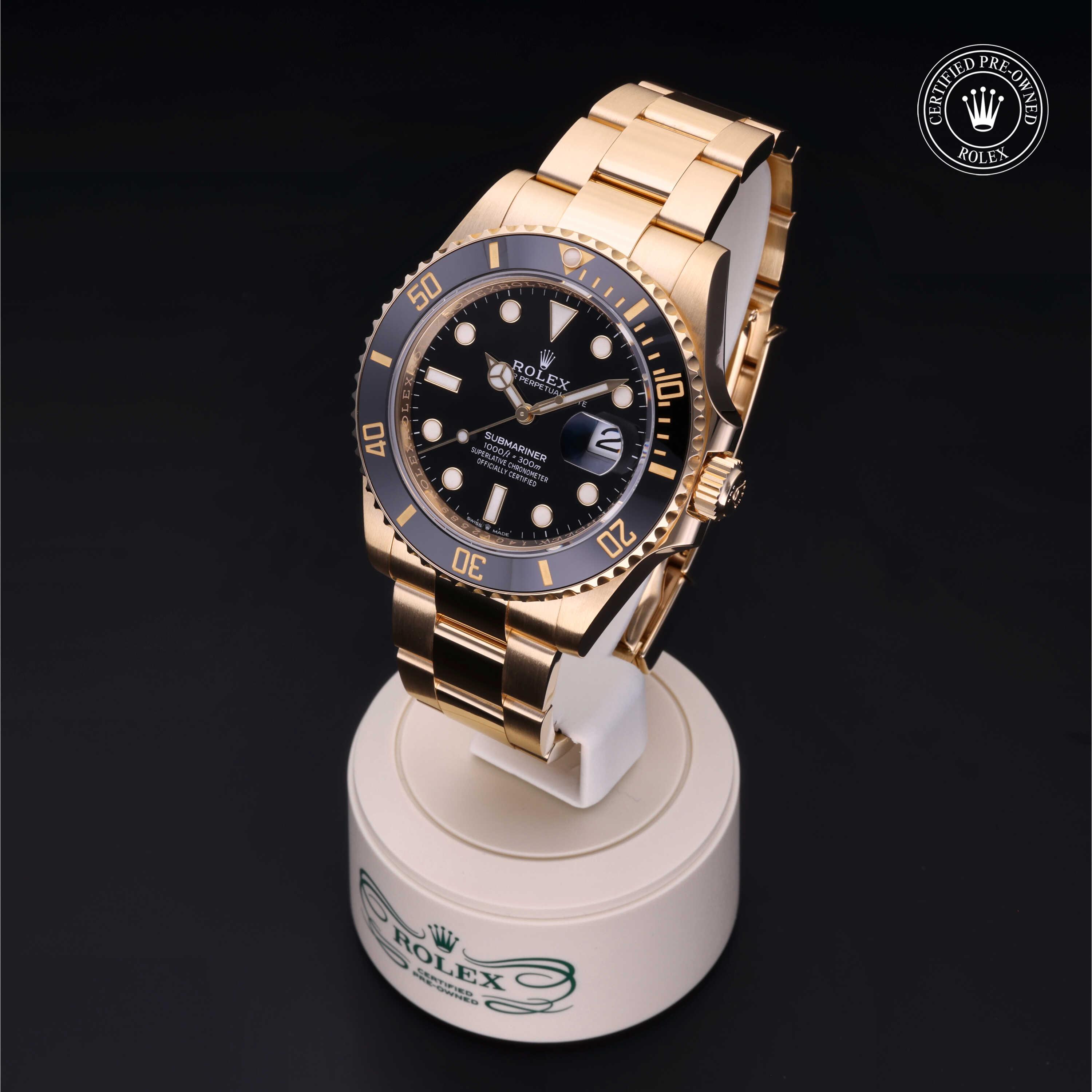 Submariner Date 勞力士中古錶認證 2022, 41毫米, 18K黃金
型號: 126618LN