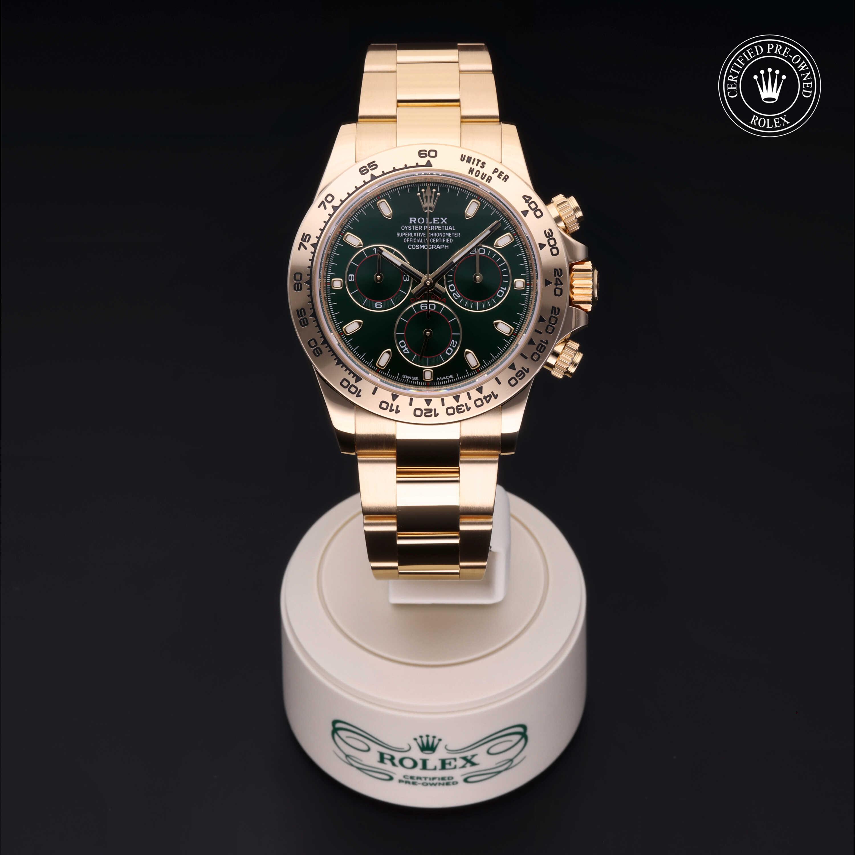 Cosmograph Daytona 勞力士中古錶認證 2018, 40毫米, 18K黃金
型號: 116508