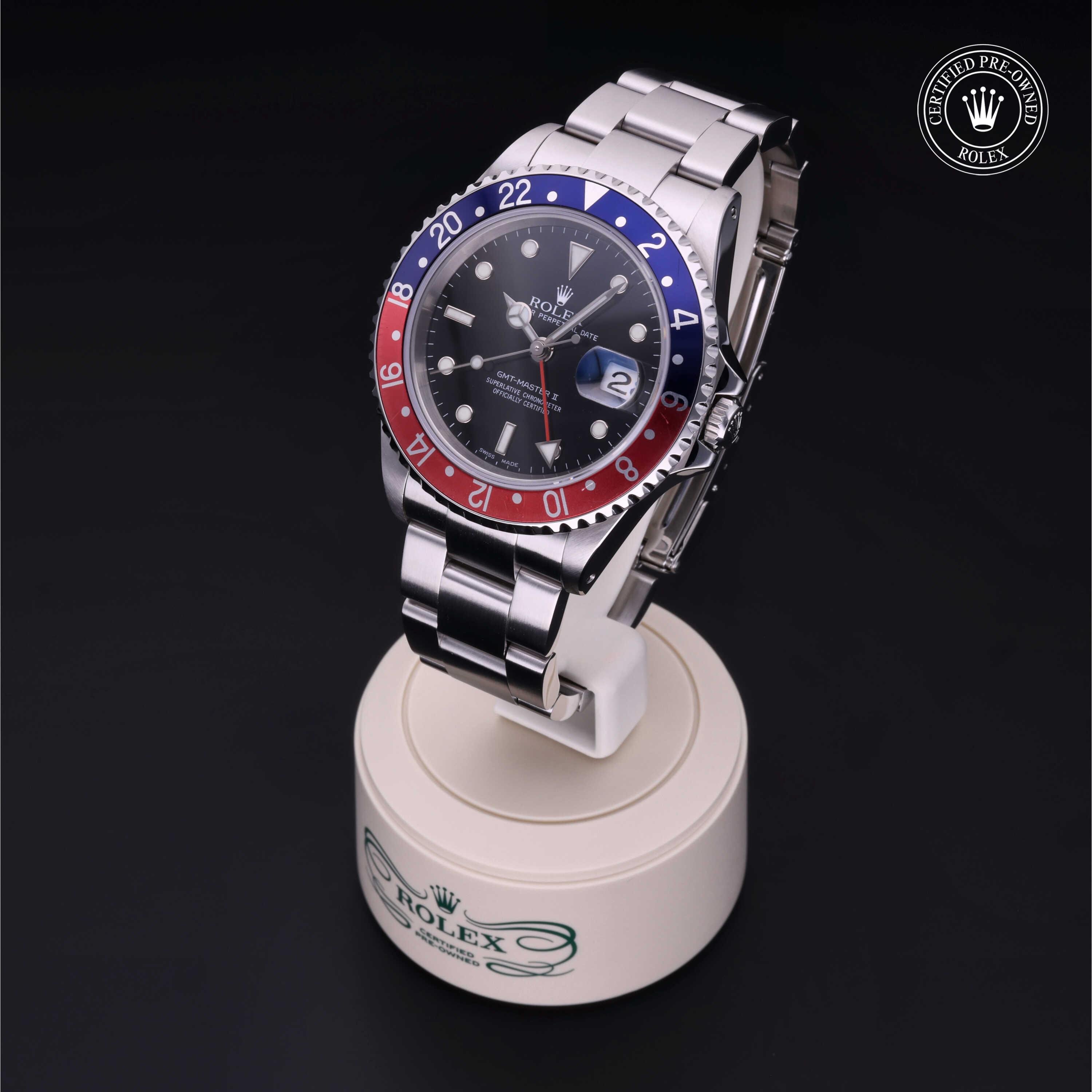 Oyster Perpetual  GMT-Master II Rolex Certified Pre-Owned 2001, 40 mm, Steel
Reference: 16710BLRO