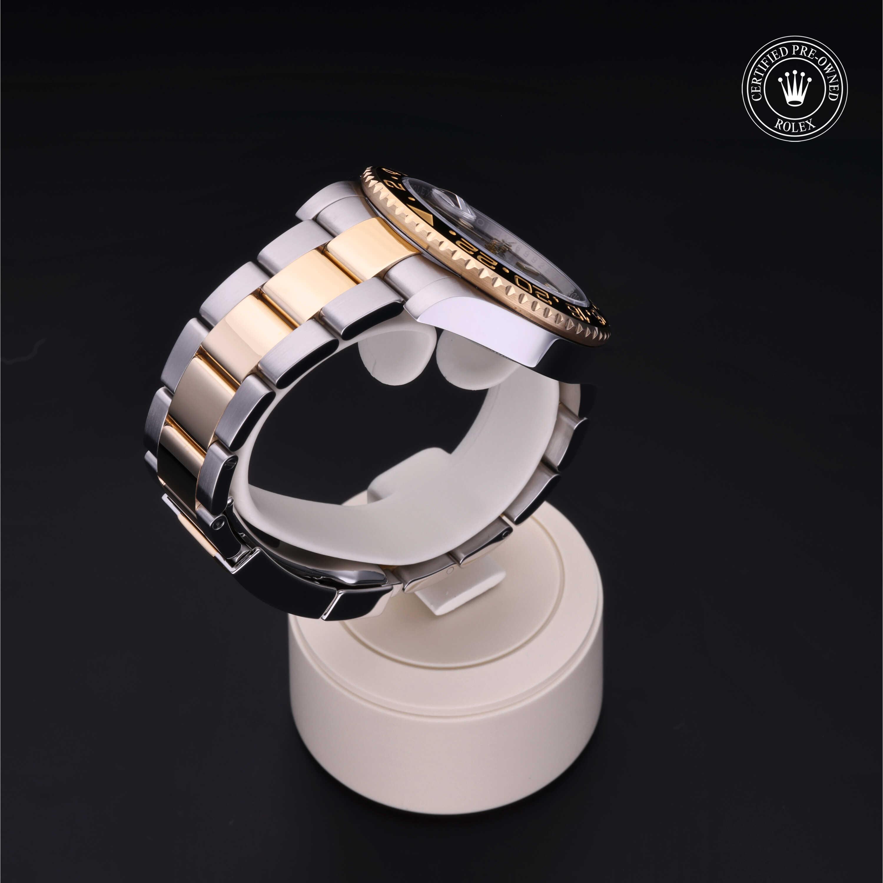 GMT-Master II 勞力士中古錶認證 2014, 40毫米, 18K黃金鋼
型號: 116713LN