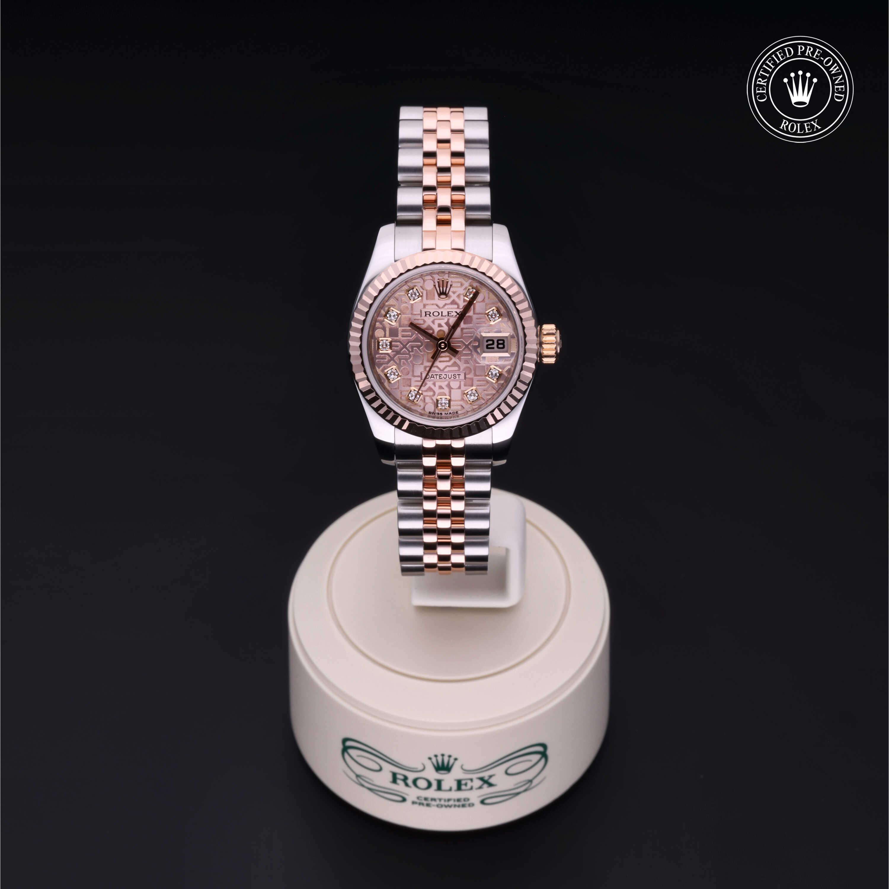 Lady-Datejust 26 Rolex Certified Pre-Owned 2007, 26 mm, Rolesor 18 Carat Red
Reference: 179171
