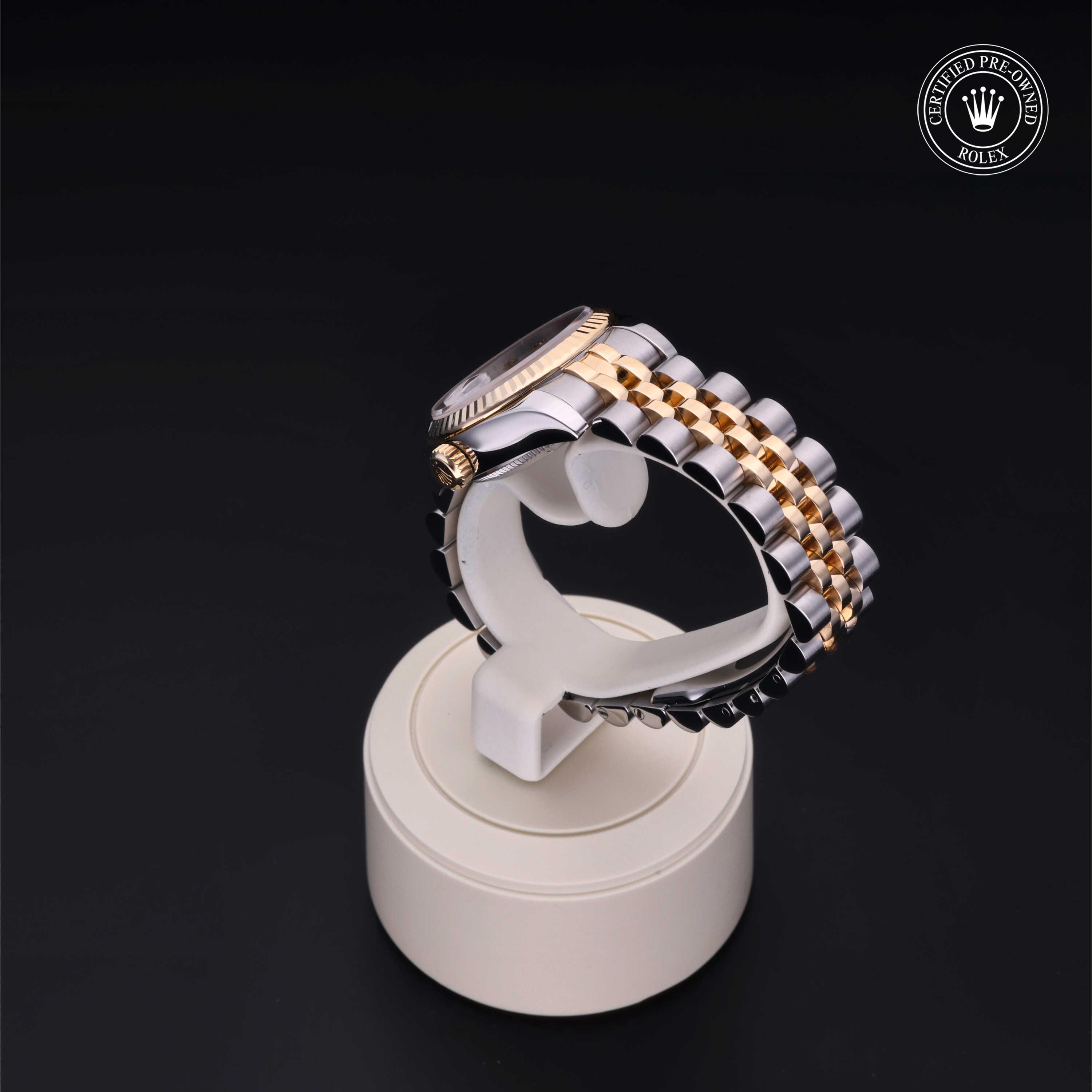 Lady-Datejust 26 勞力士中古錶認證 2013, 26毫米, 18K黃金鋼
型號: 179173