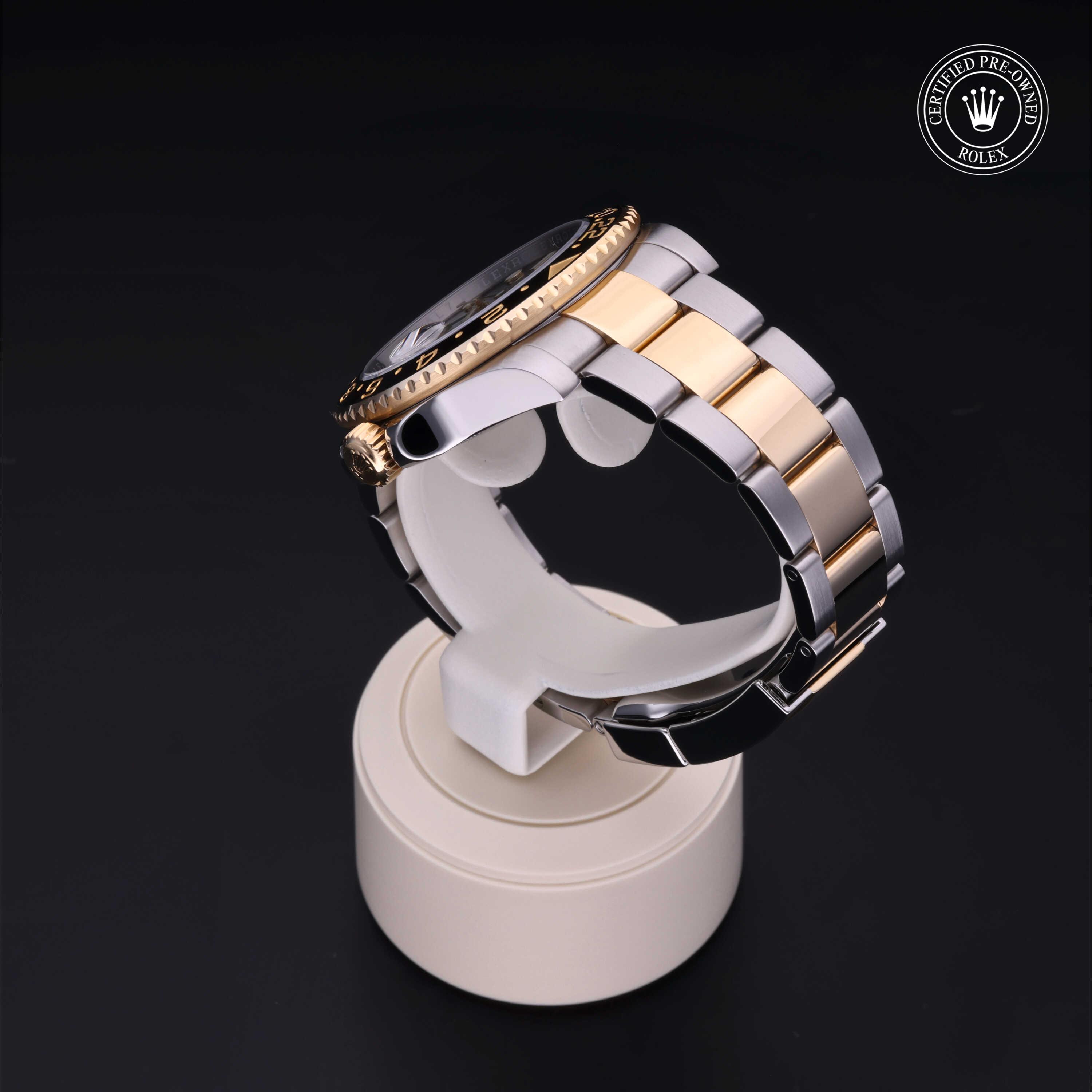 GMT-Master II 勞力士中古錶認證 2014, 40毫米, 18K黃金鋼
型號: 116713LN