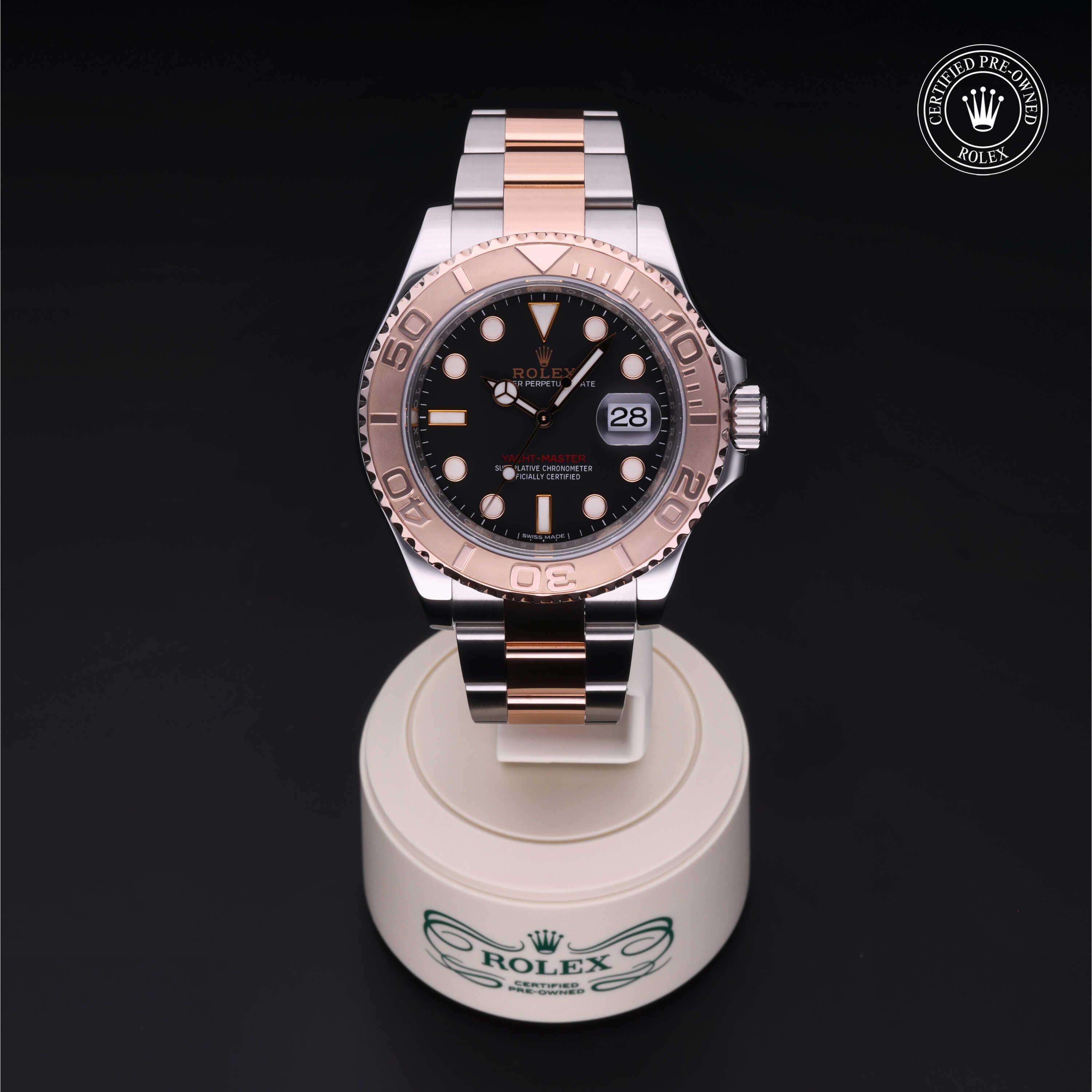 Yacht-Master 40 勞力士中古錶認證 2019, 40毫米, 18K紅金鋼
型號: 116621