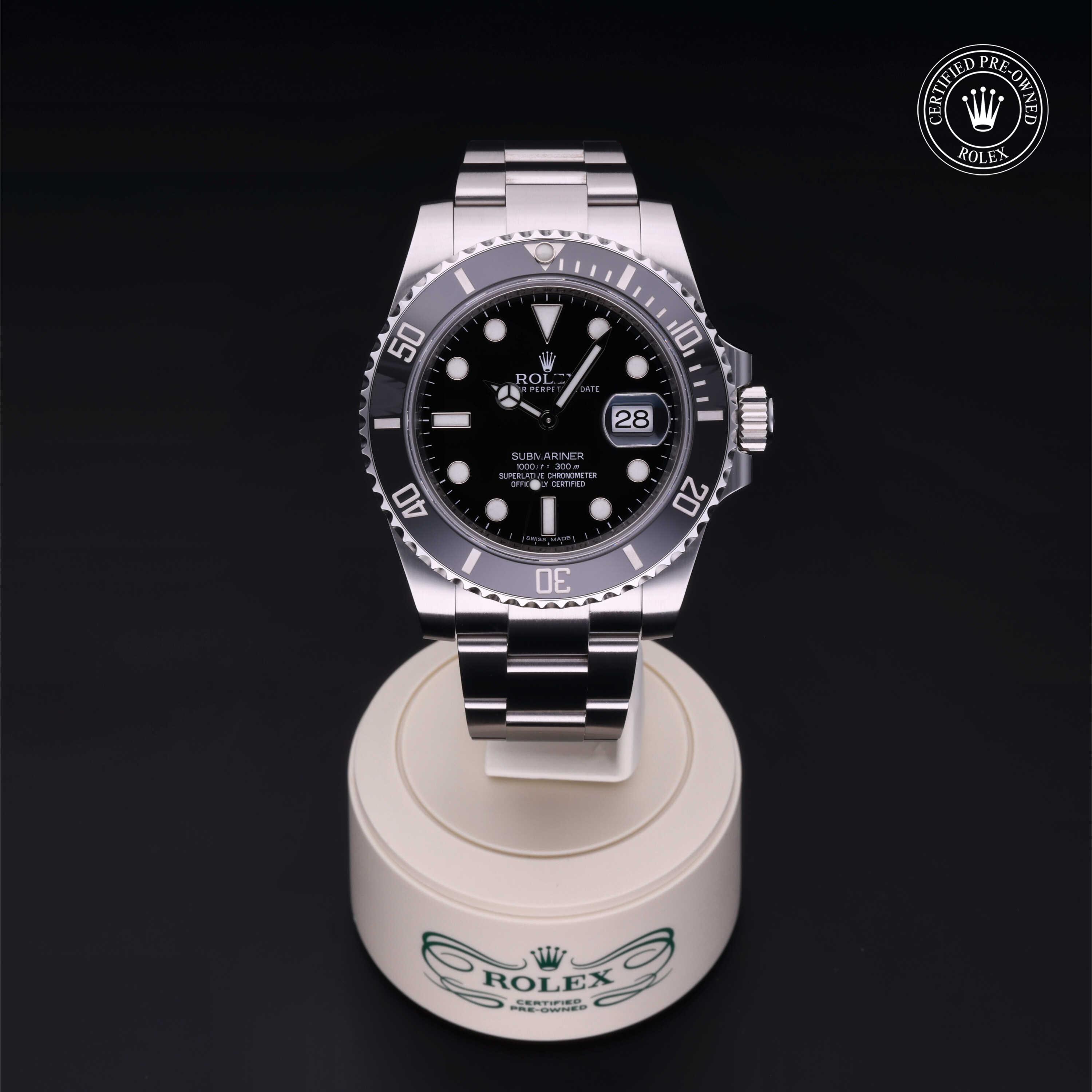 Submariner Date 勞力士中古錶認證 2013, 40毫米, 鋼
型號: 116610LN