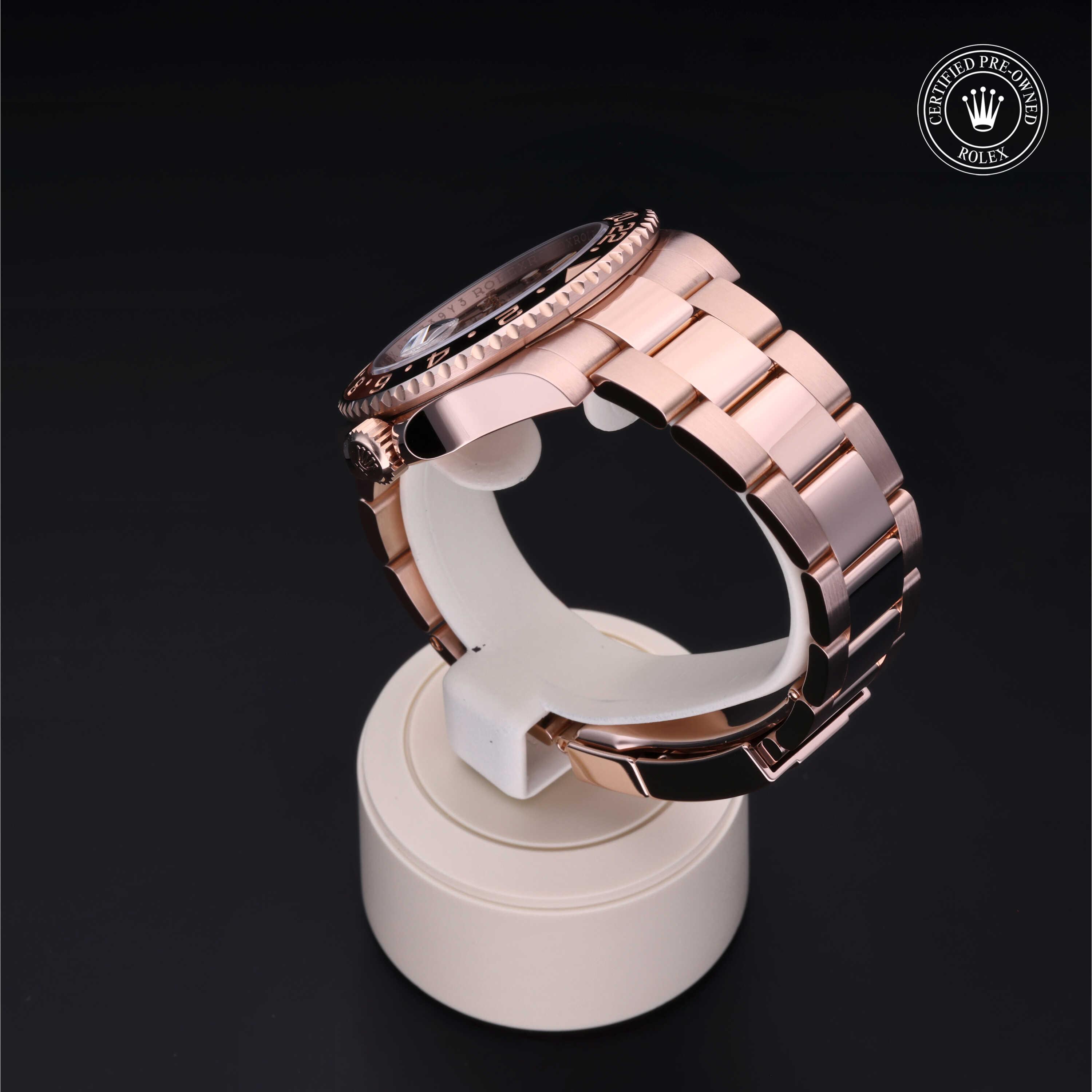 GMT-Master II 勞力士中古錶認證 2020, 40毫米, 18K紅金
型號: 126715CHNR