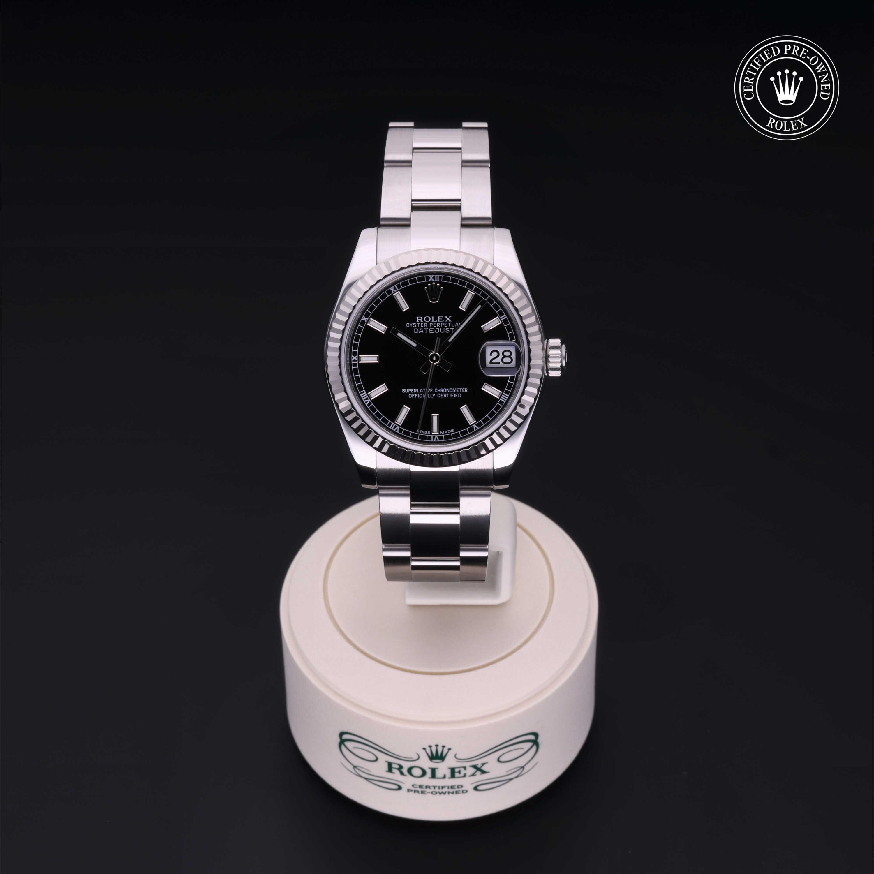 Datejust 31 勞力士中古錶認證 2012, 31毫米, 18K白色黃金鋼
型號: 178274