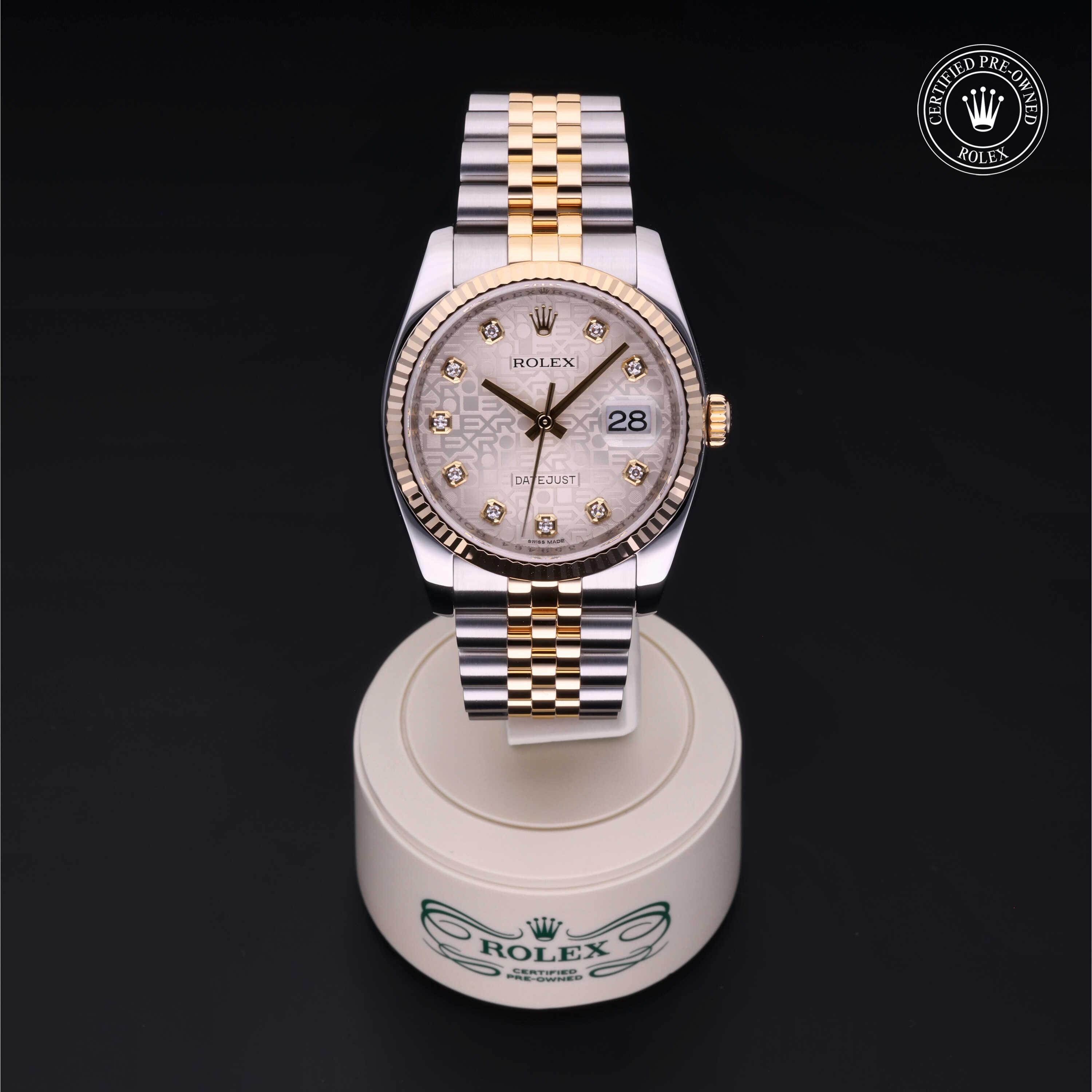 Datejust 36 勞力士中古錶認證 2011, 36毫米, 18K黃金鋼
型號: 116233