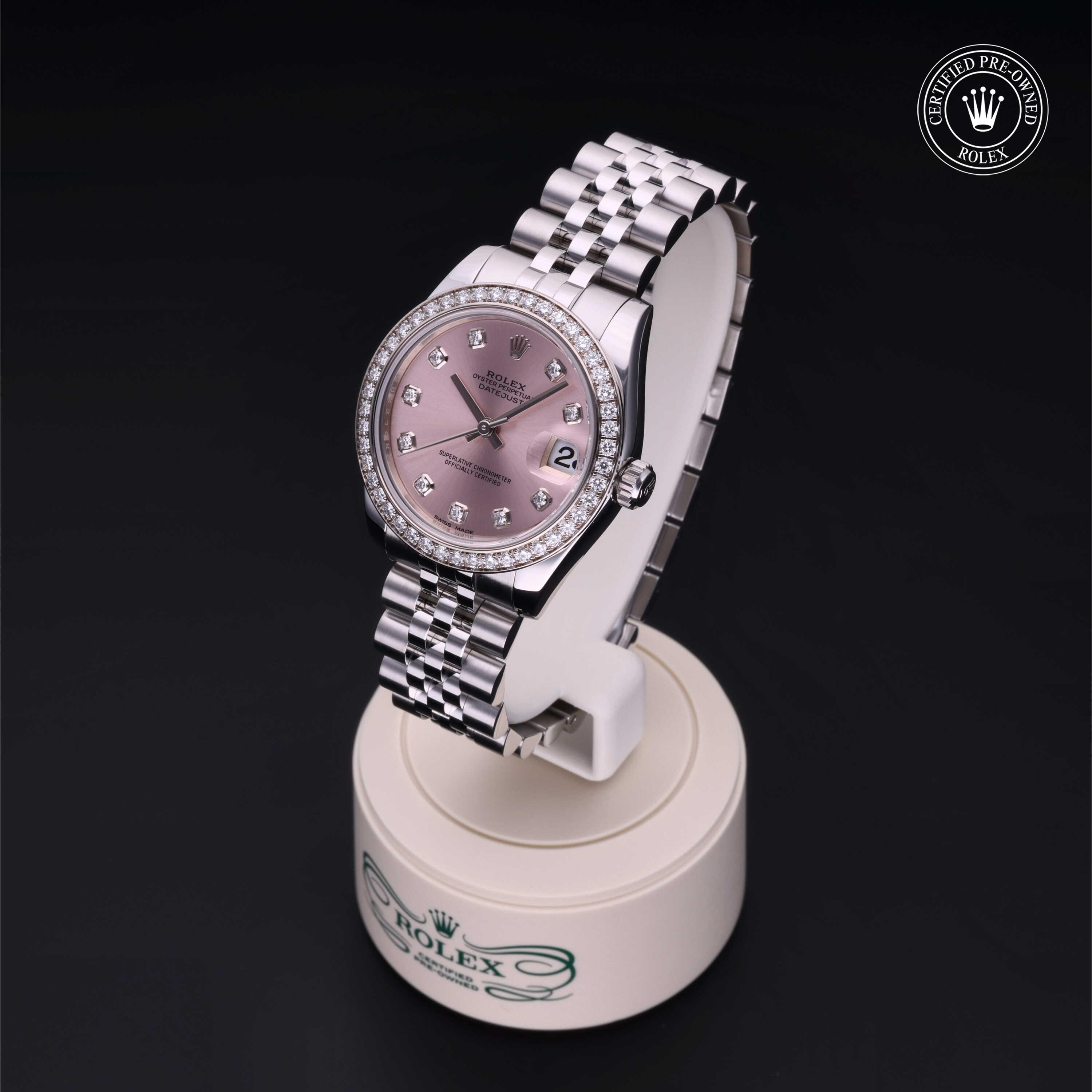 Datejust 31 Rolex Certified Pre-Owned 2017, 31 mm, Rolesor 18 Carat White
Reference: 178384