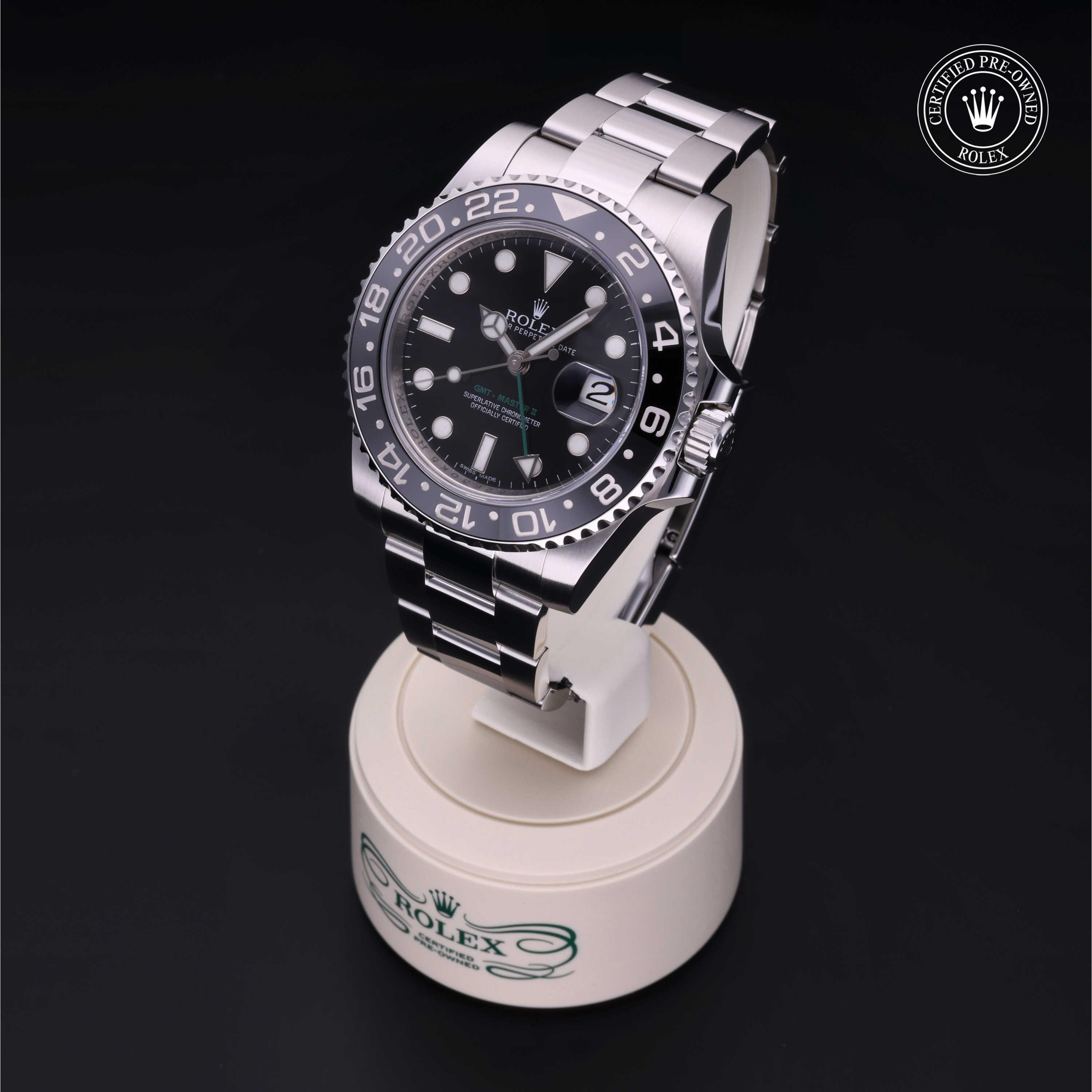 GMT-Master II Rolex Certified Pre-Owned 2013, 40 mm, Steel
Reference: 116710LN