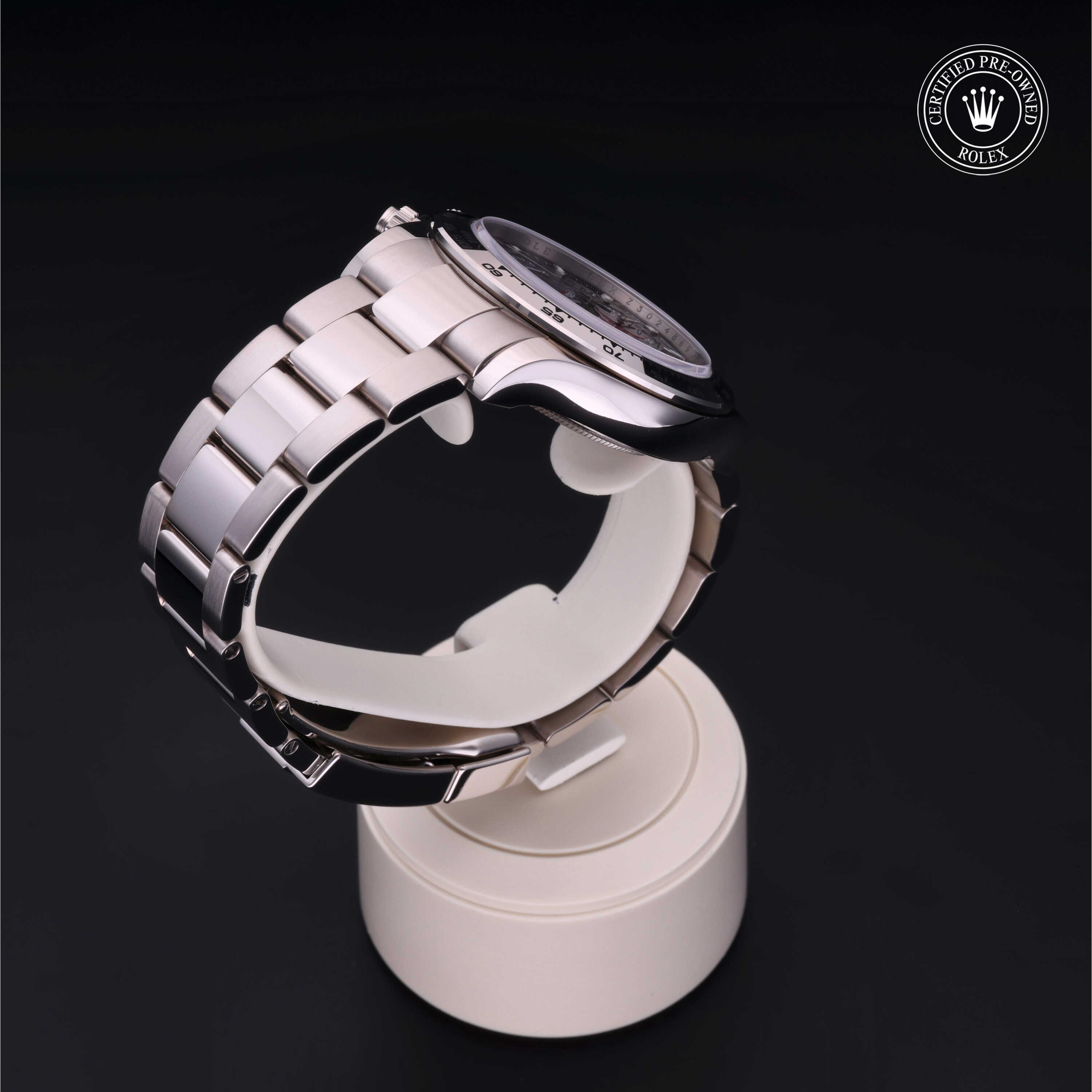 Cosmograph Daytona 勞力士中古錶認證 2019, 40毫米, 18K白色黃金
型號: 116509