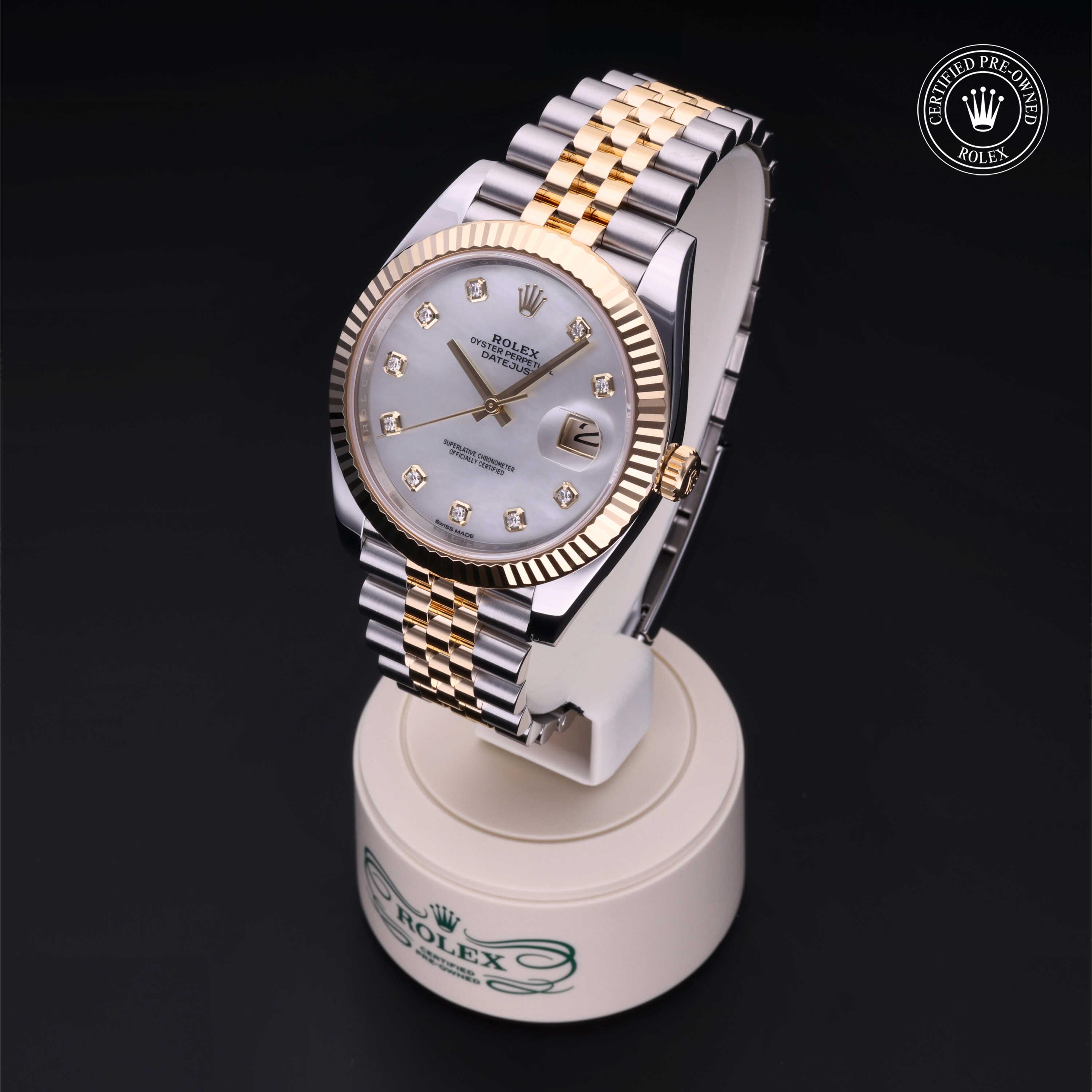 Datejust 41 勞力士中古錶認證 2019, 41毫米, 18K黃金鋼
型號: 126333