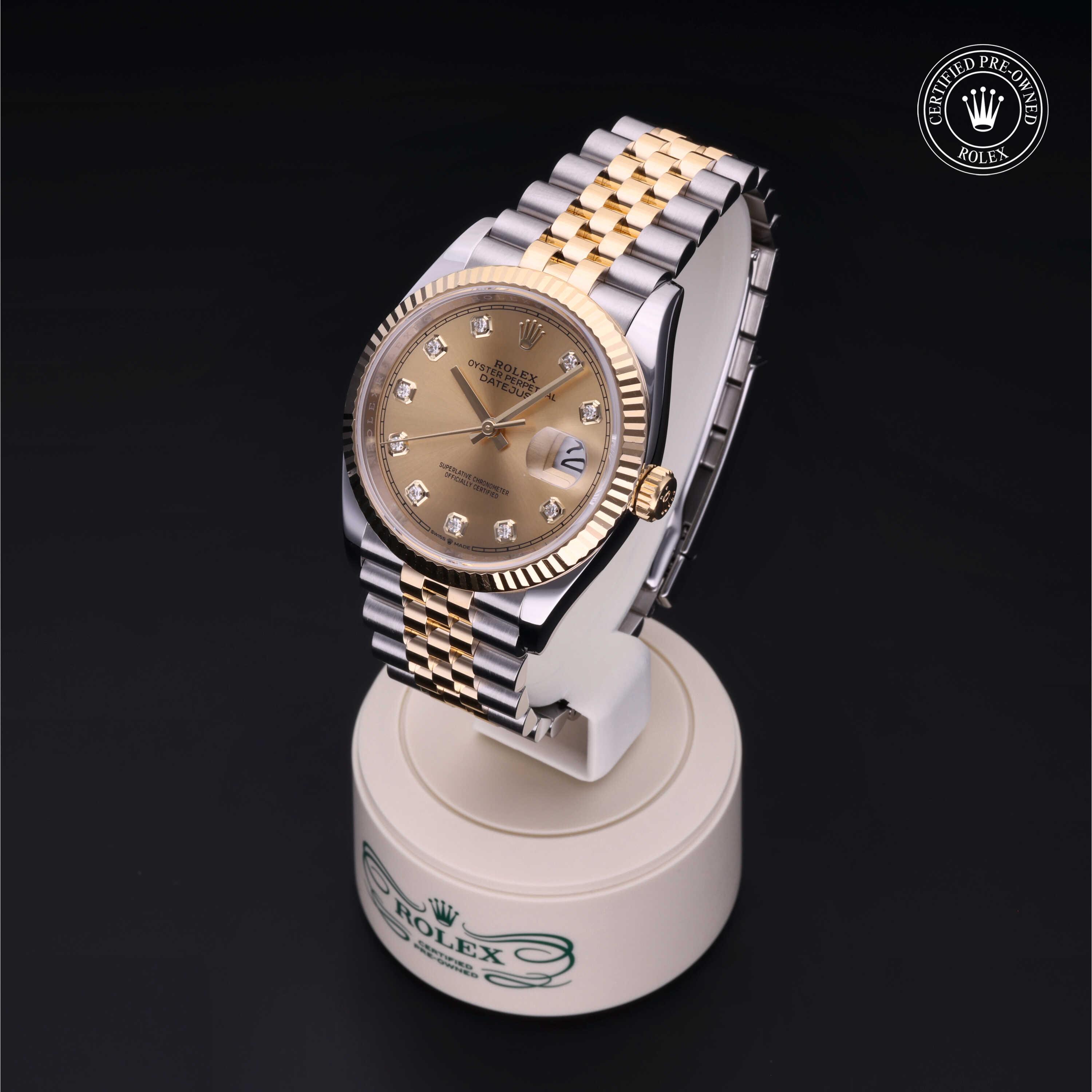 Datejust 36 勞力士中古錶認證 2019, 36毫米, 18K黃金鋼
型號: 126233