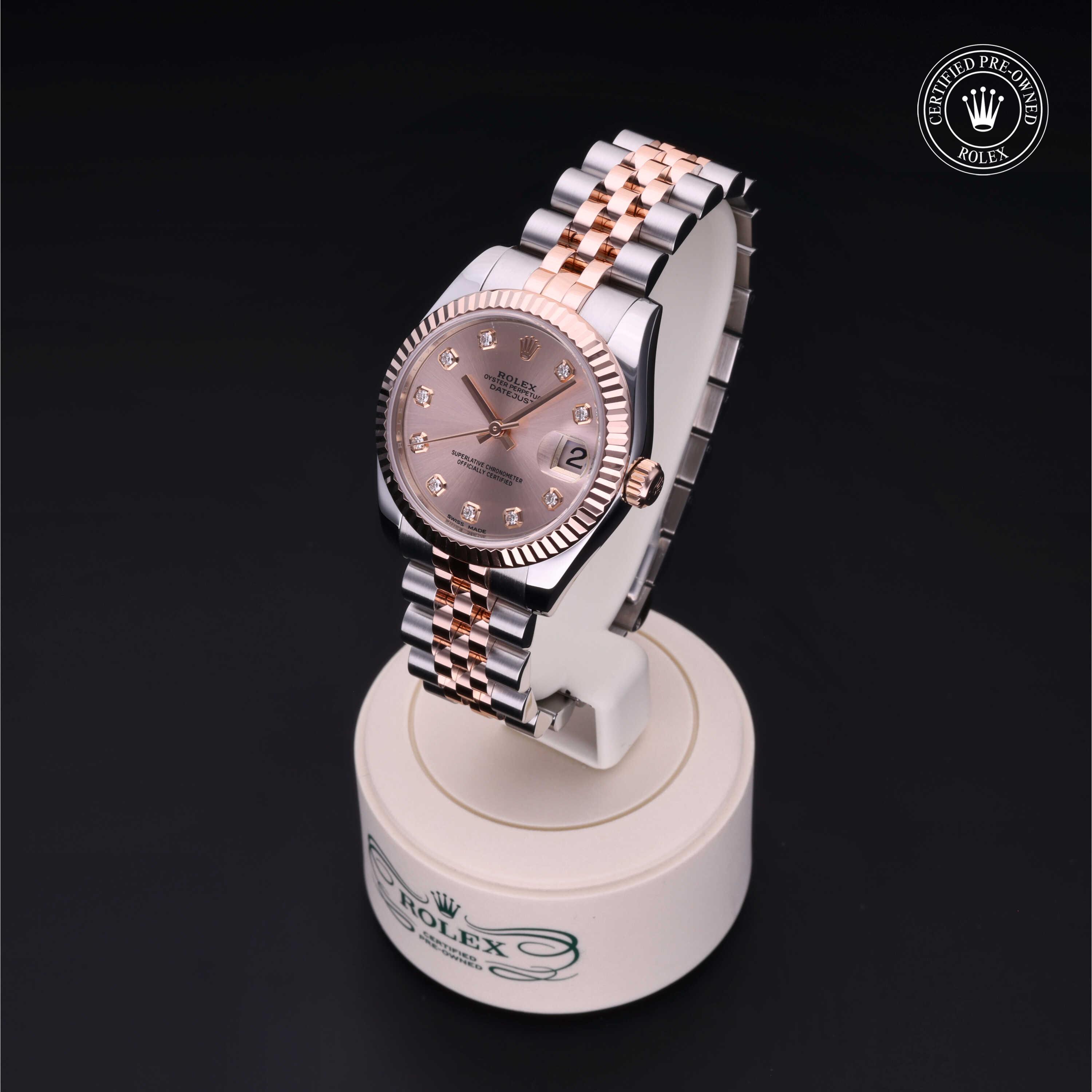 Datejust 31 勞力士中古錶認證 2016, 31毫米, 18K紅金鋼
型號: 178271