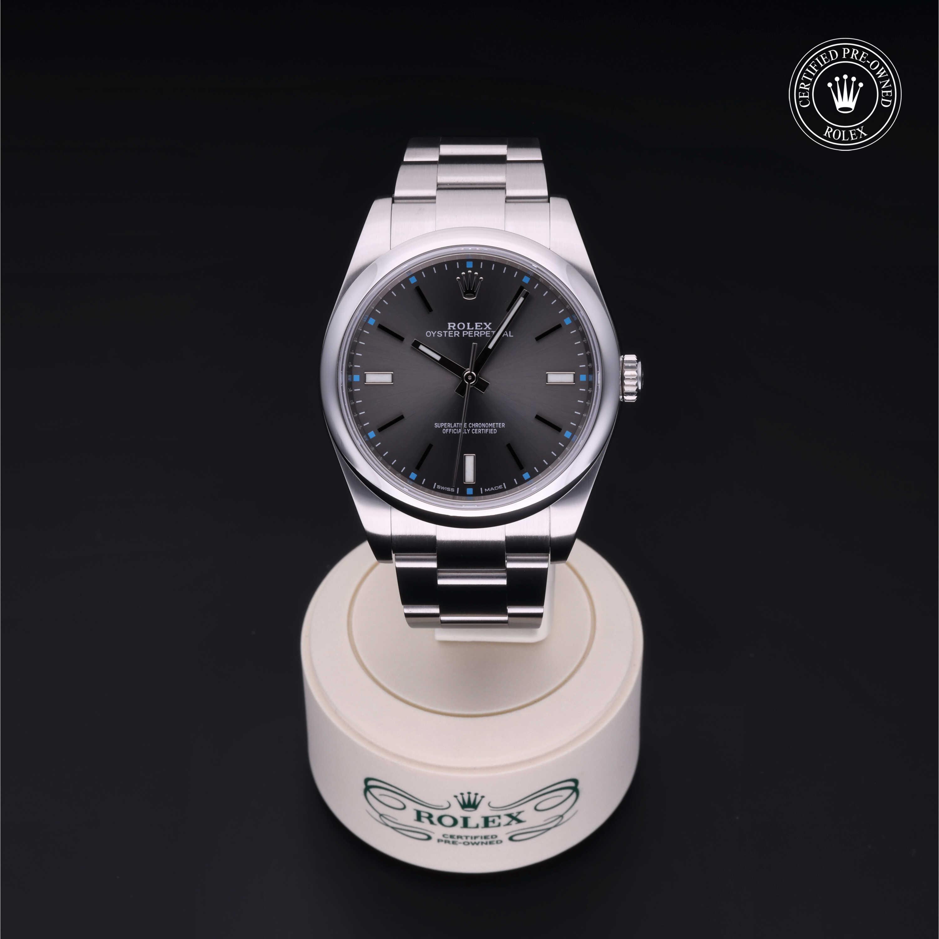 Oyster Perpetual 39 勞力士中古錶認證 2016, 39毫米, 鋼
型號: 114300