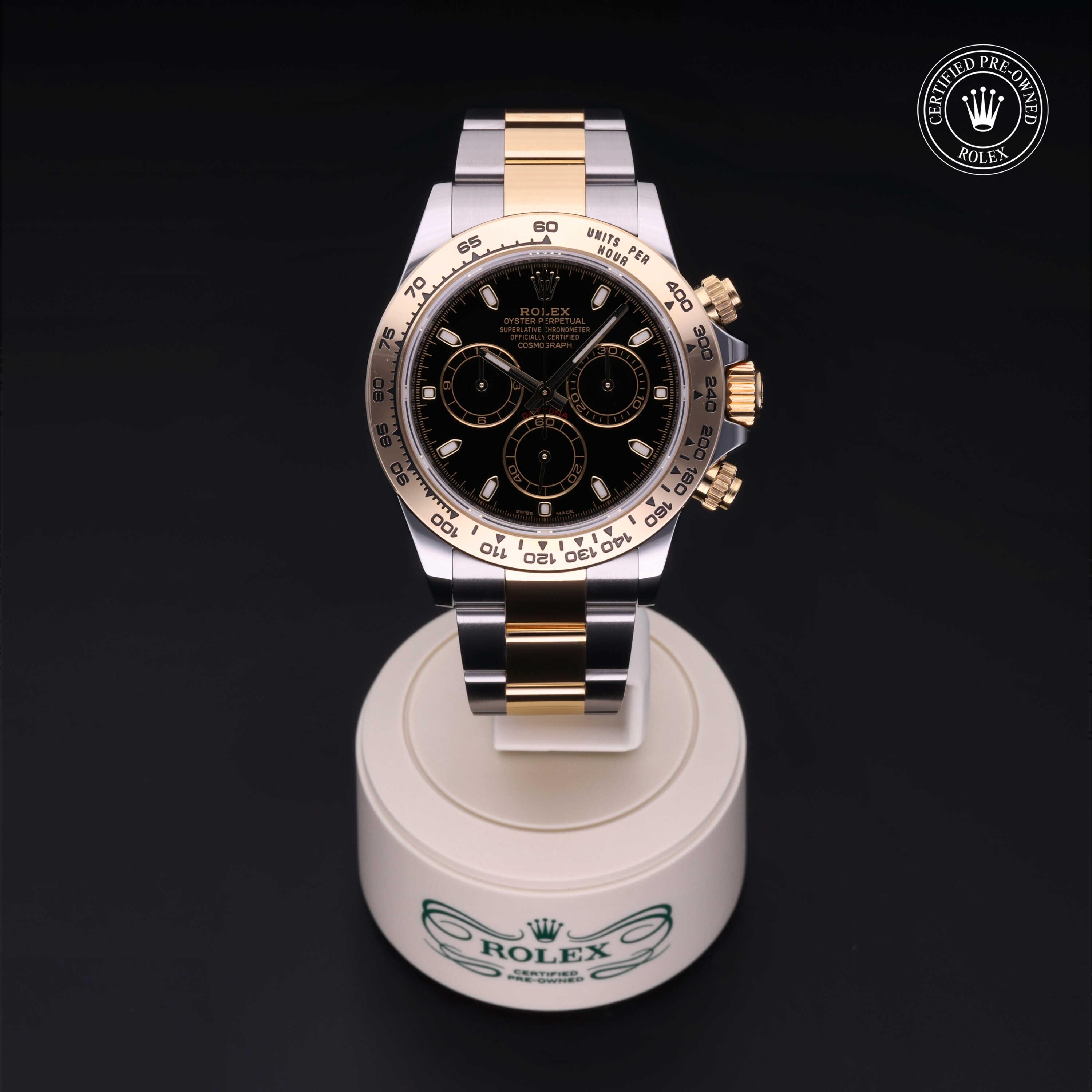 Cosmograph Daytona 勞力士中古錶認證 2018, 40毫米, 18K黃金鋼
型號: 116503