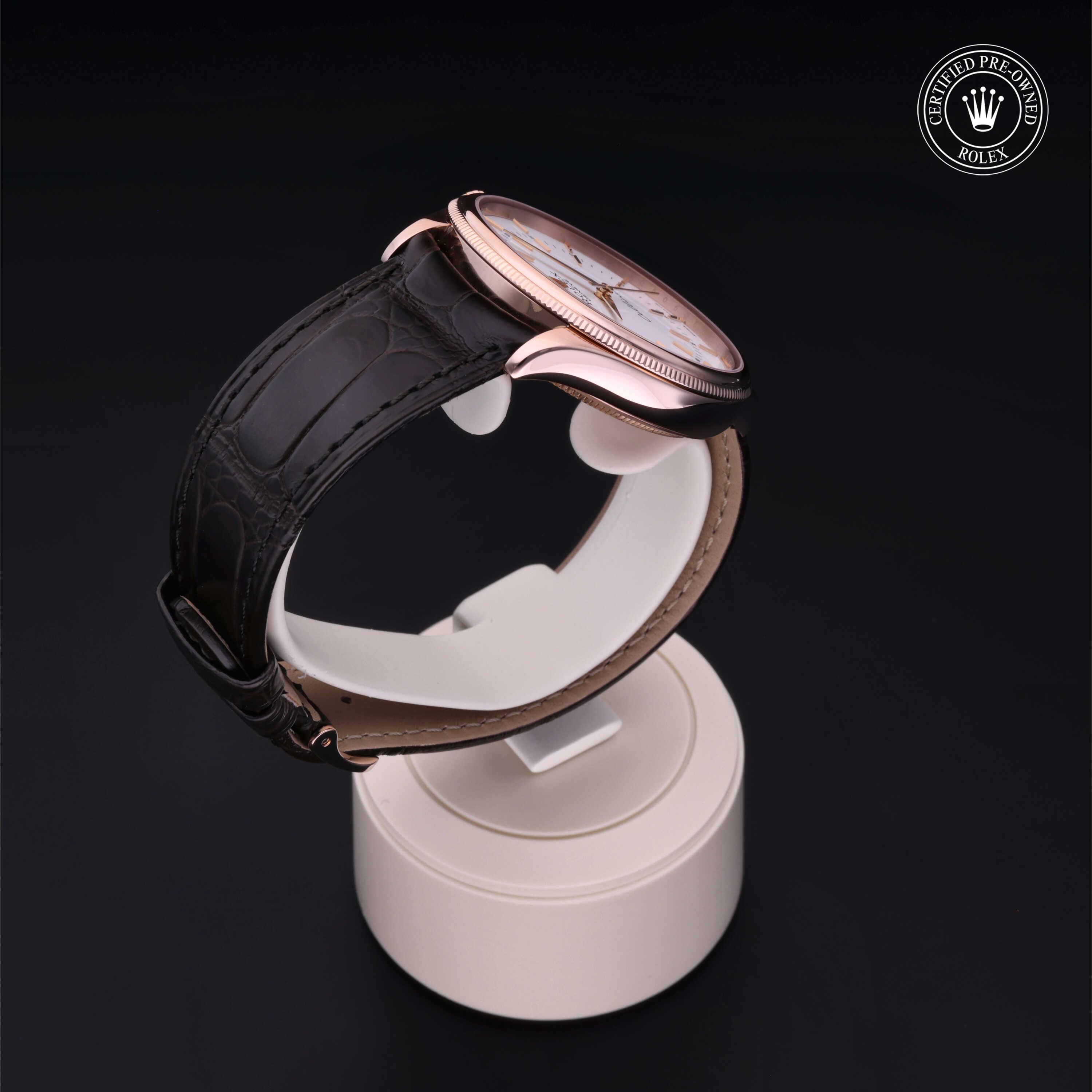 Cellini Time 勞力士中古錶認證 2017, 39毫米, 18K紅金
型號: 50505