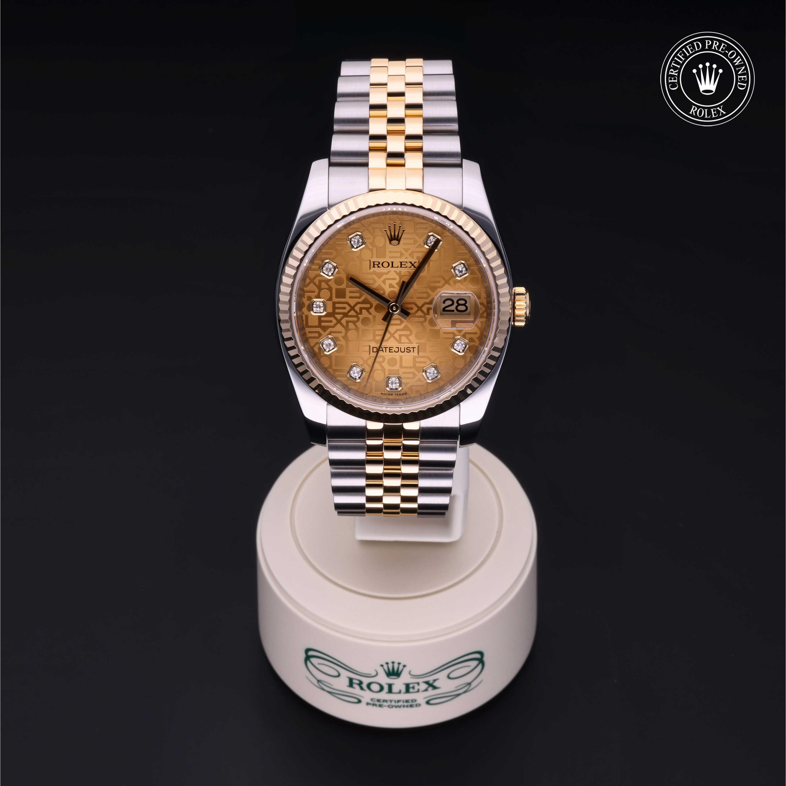 Datejust 36 勞力士中古錶認證 2011, 36毫米, 18K黃金鋼
型號: 116233