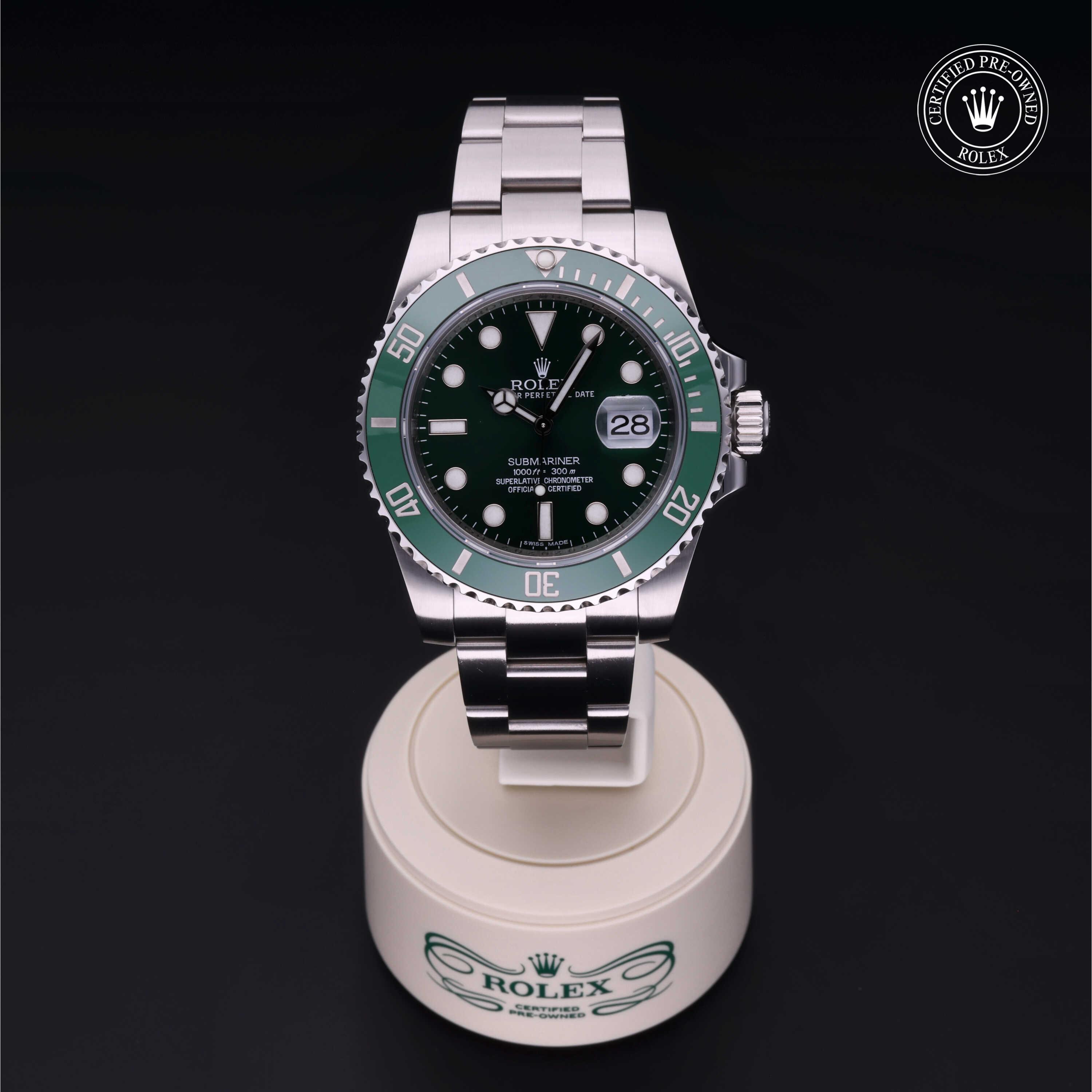Submariner Date 勞力士中古錶認證 2010, 40毫米, 鋼
型號: 116610LV