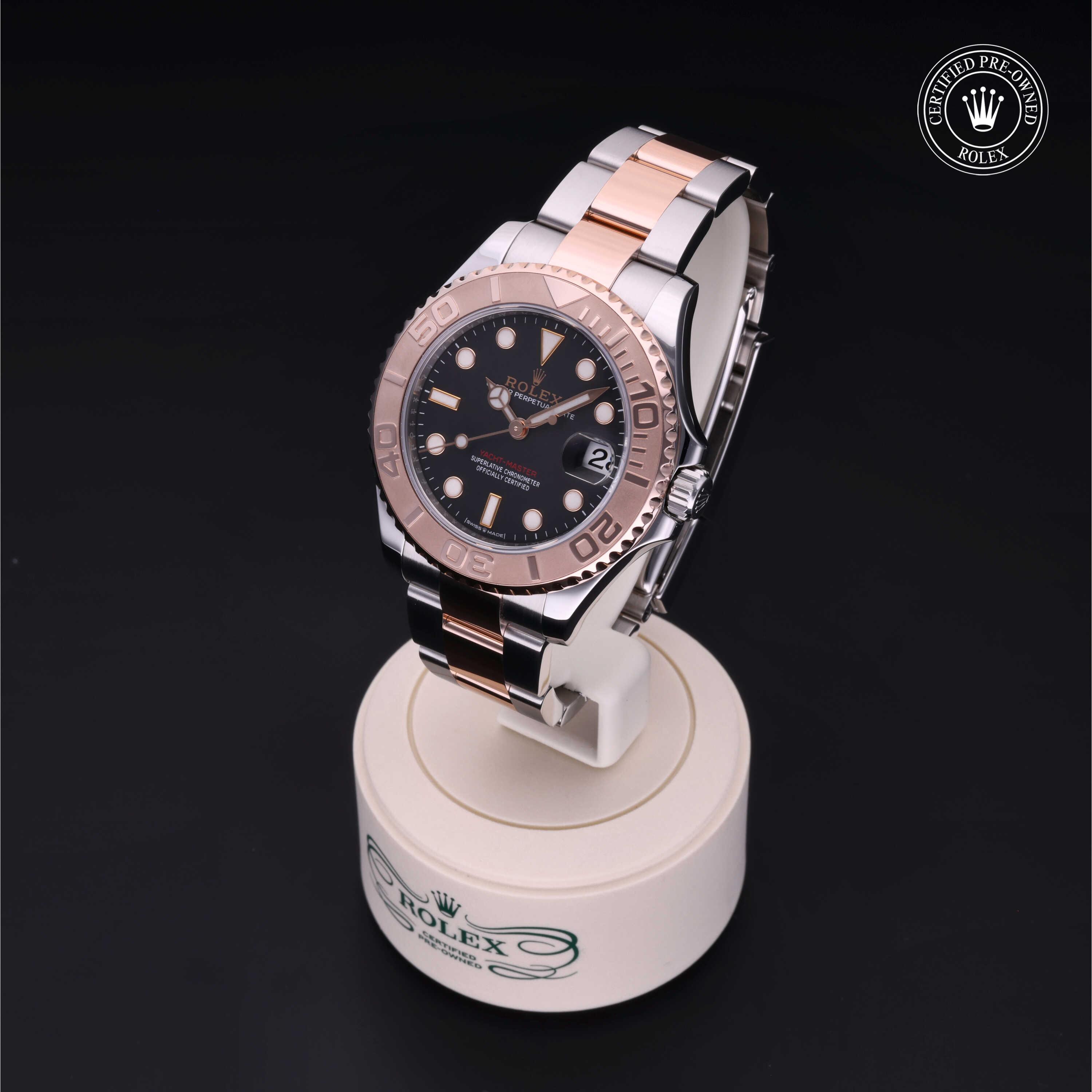Yacht-Master 37 勞力士中古錶認證 2019, 37毫米, 18K紅金鋼
型號: 268621