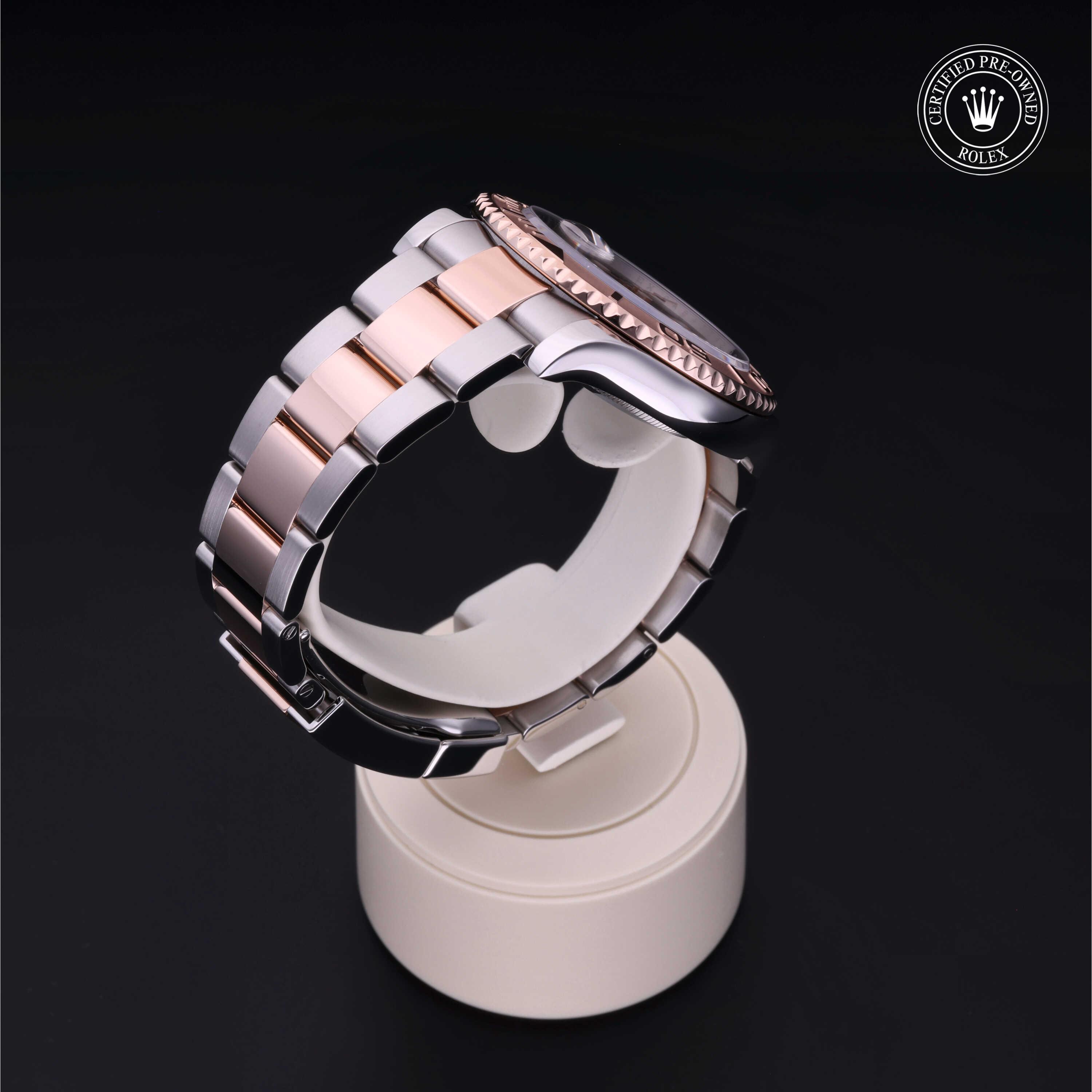 Yacht-Master 40 勞力士中古錶認證 2018, 40毫米, 18K紅金鋼
型號: 116621
