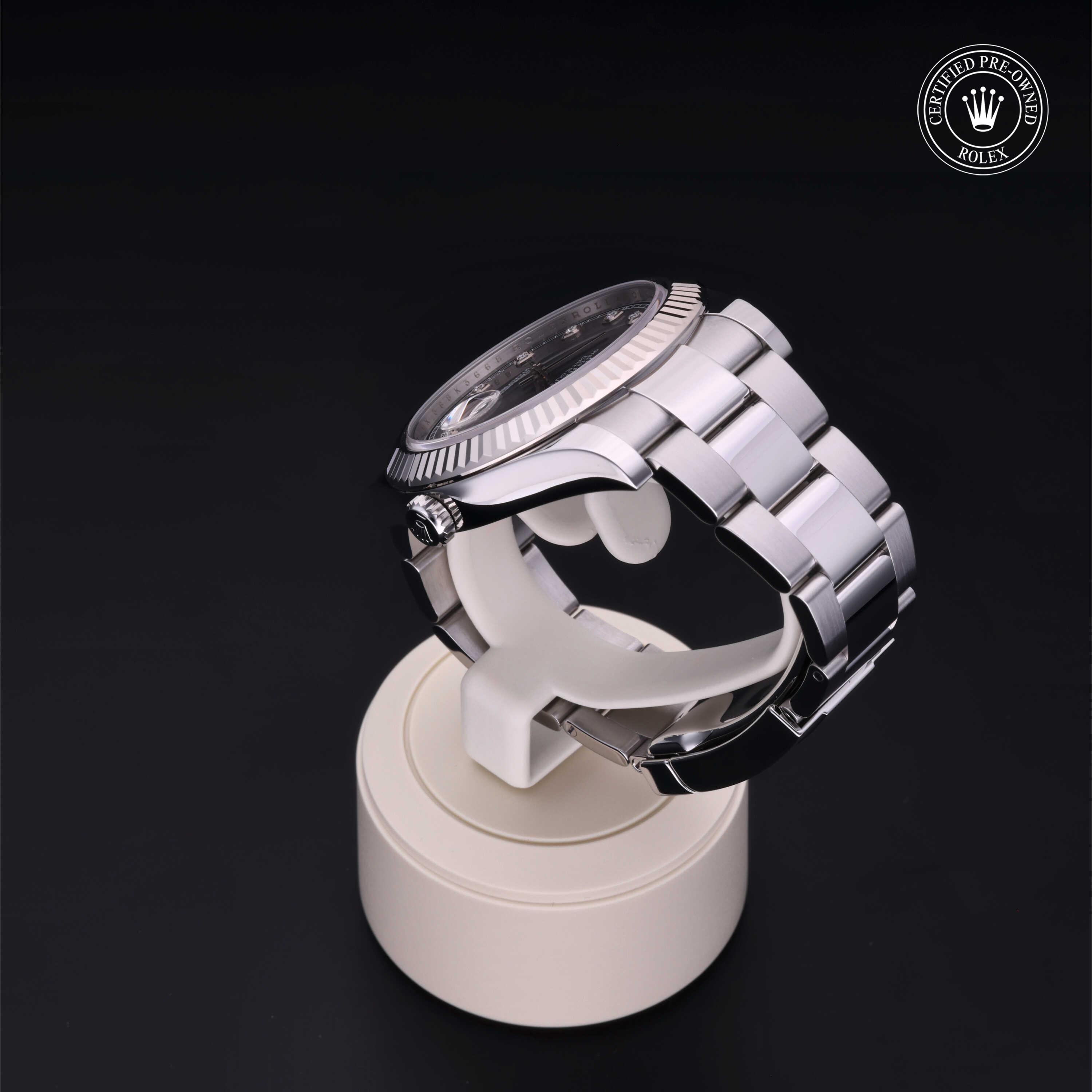 Datejust II 勞力士中古錶認證 2013, 41毫米, 18K白色黃金鋼
型號: 116334