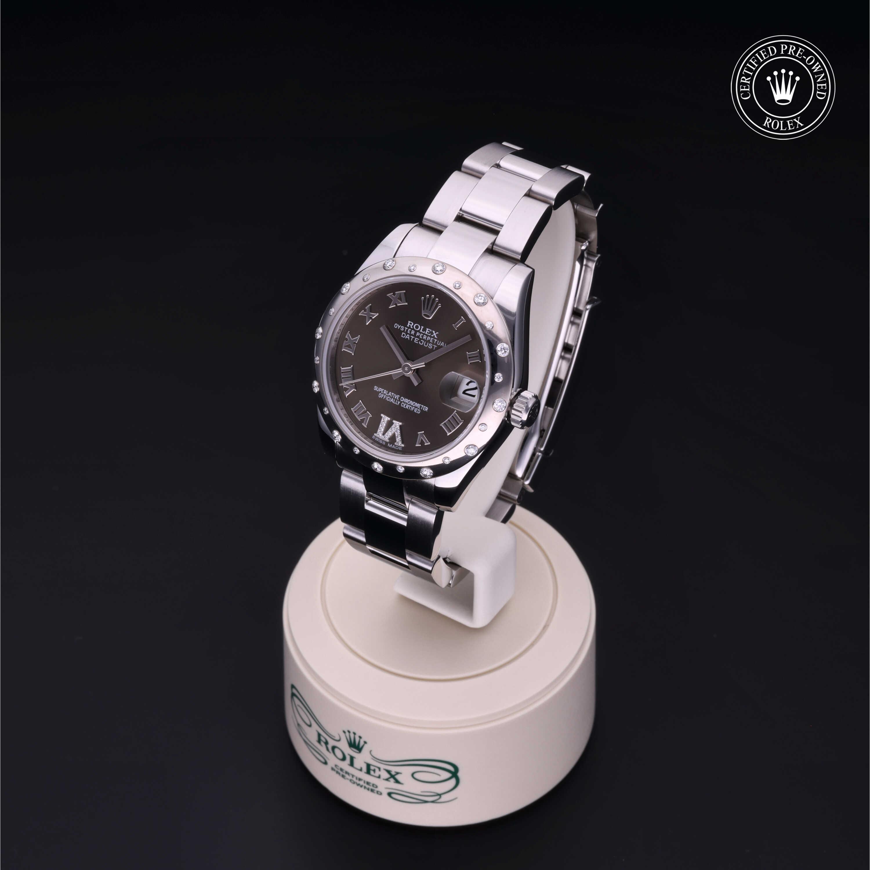 Datejust 31 Rolex Certified Pre-Owned 2012, 31 mm, Rolesor 18 Carat White
Reference: 178344