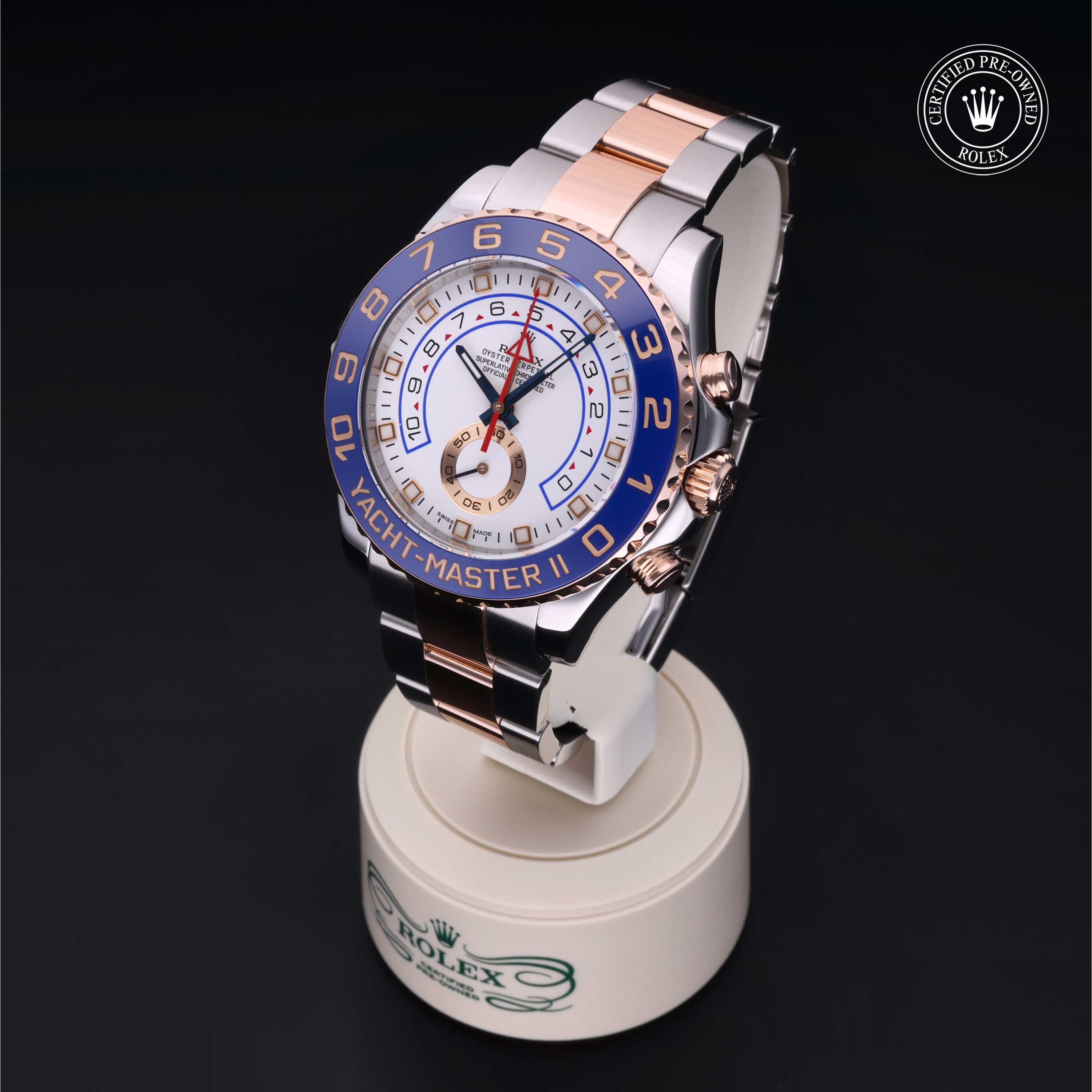 Yacht-Master II 勞力士中古錶認證 2015, 44毫米, 18K紅金鋼
型號: 116681