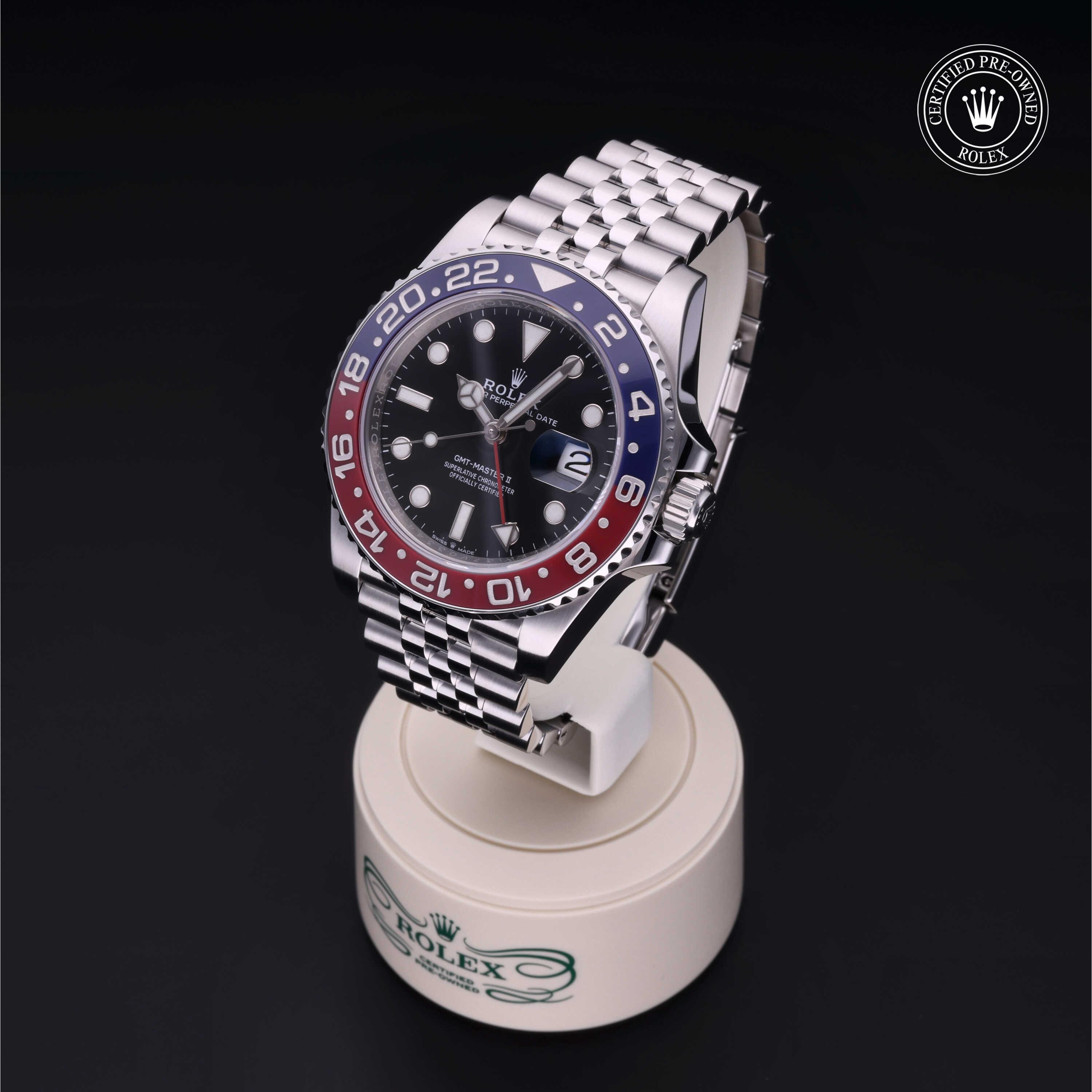 GMT-Master II 勞力士中古錶認證 2018, 40毫米, 鋼
型號: 126710BLRO