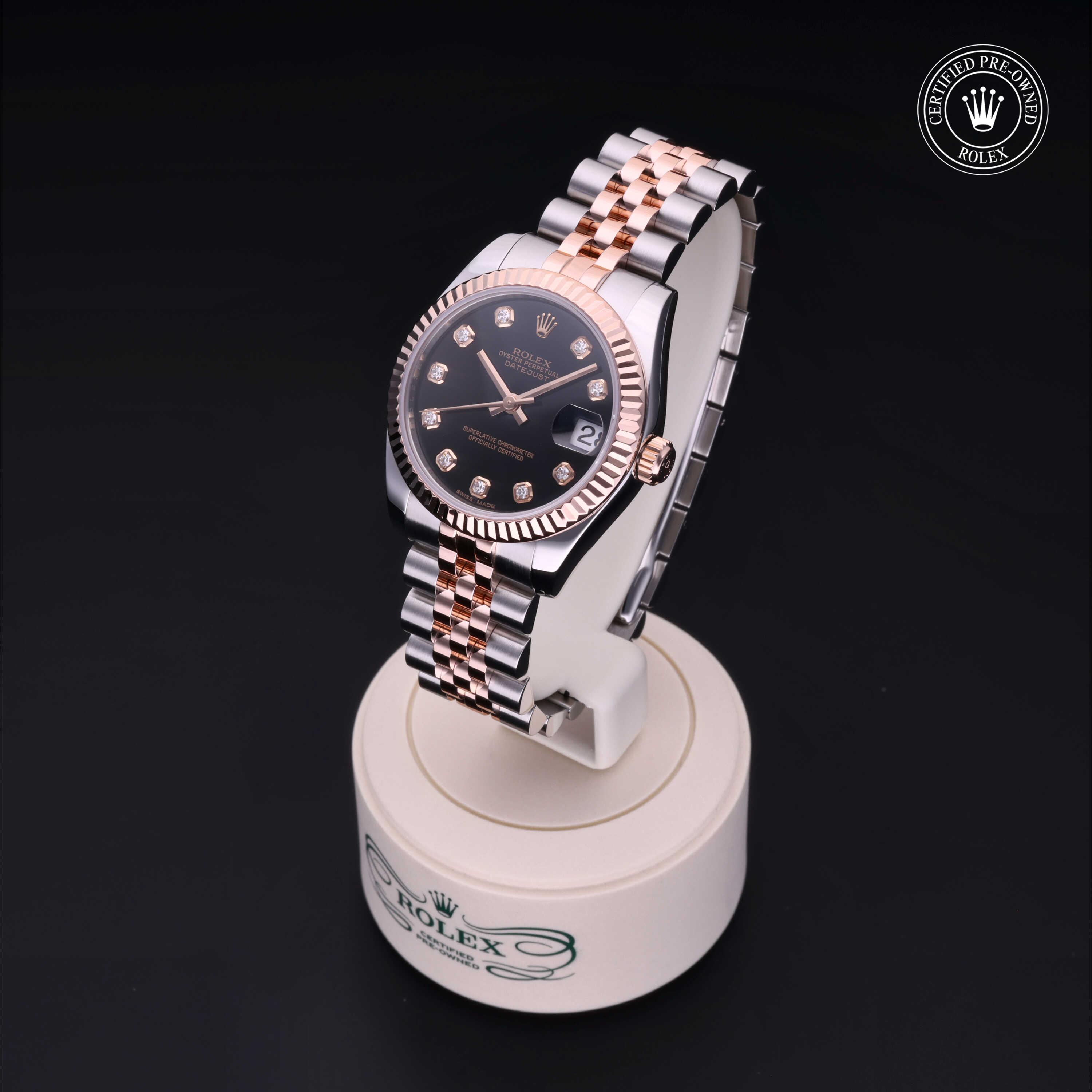 Datejust 31 勞力士中古錶認證 2014, 31毫米, 18K紅金鋼
型號: 178271