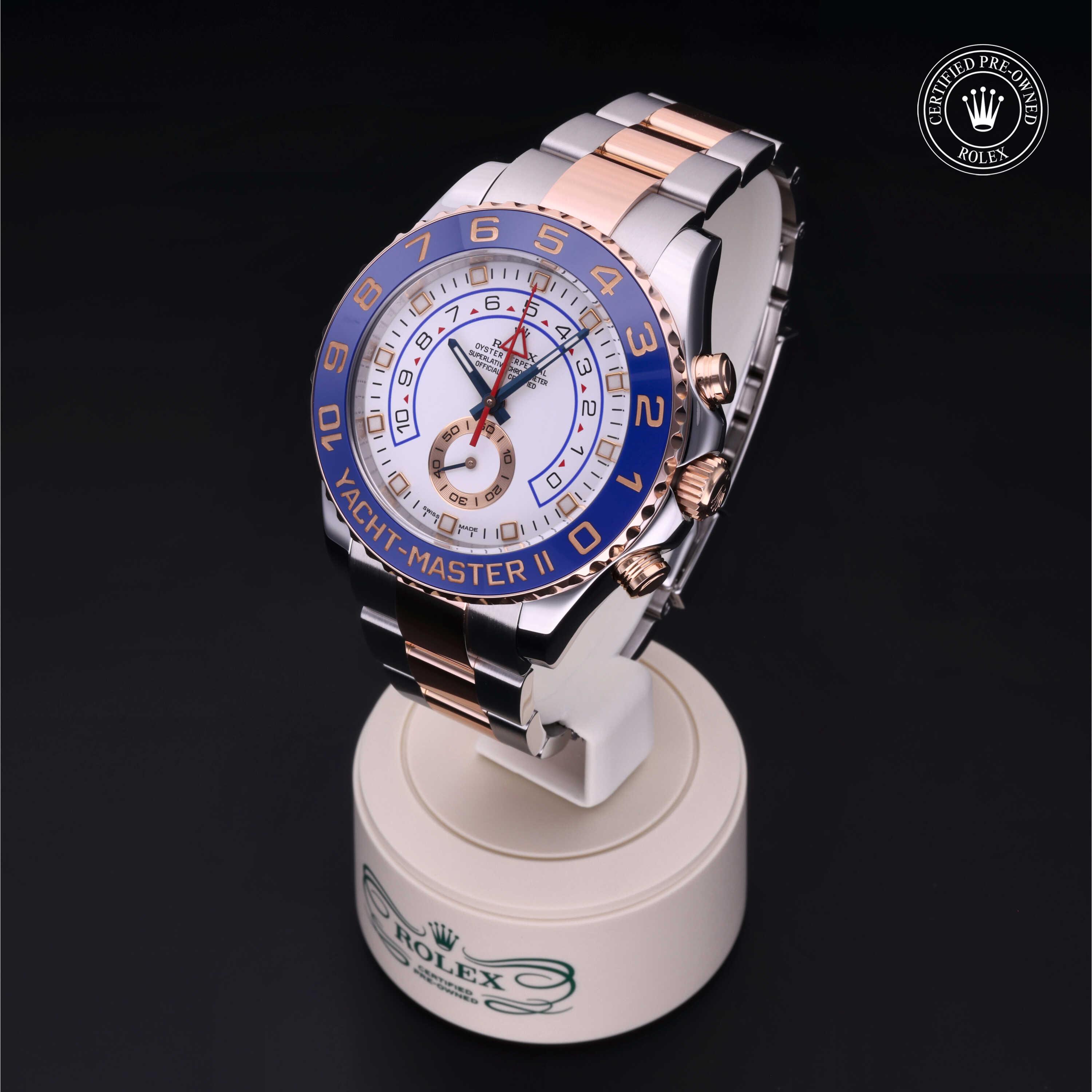 Yacht-Master II 勞力士中古錶認證 2013, 44毫米, 18K紅金鋼
型號: 116681