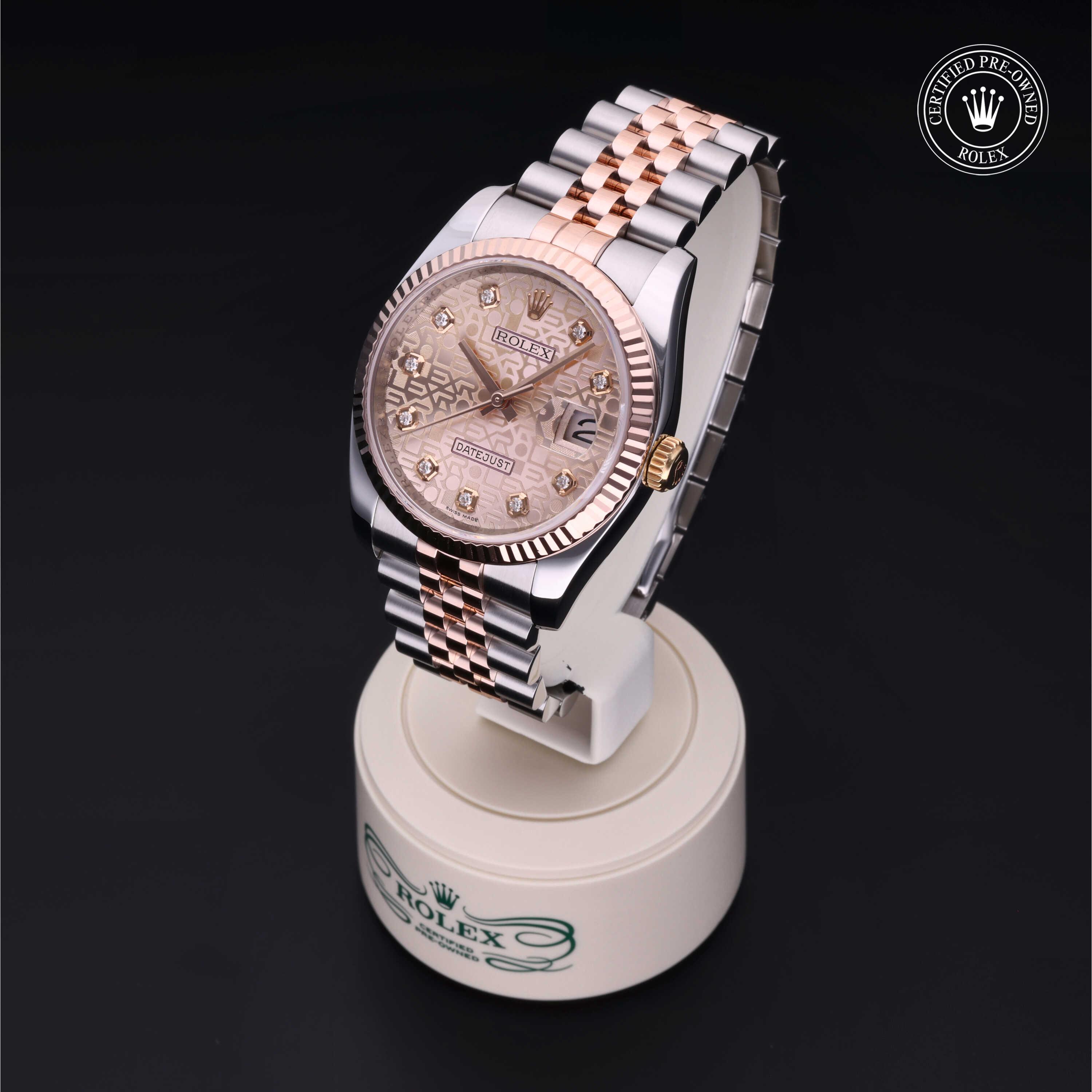 Datejust 36 勞力士中古錶認證 2011, 36毫米, 18K紅金鋼
型號: 116231
