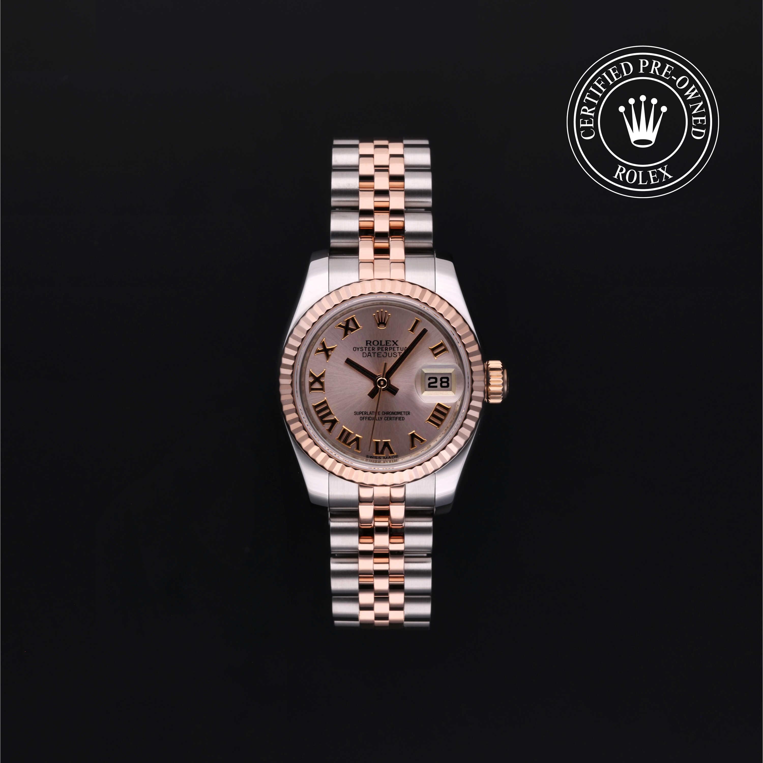 Lady-Datejust 26 Rolex Certified Pre-Owned 2012, 26 mm, Rolesor 18 Carat Red
Reference: 179171