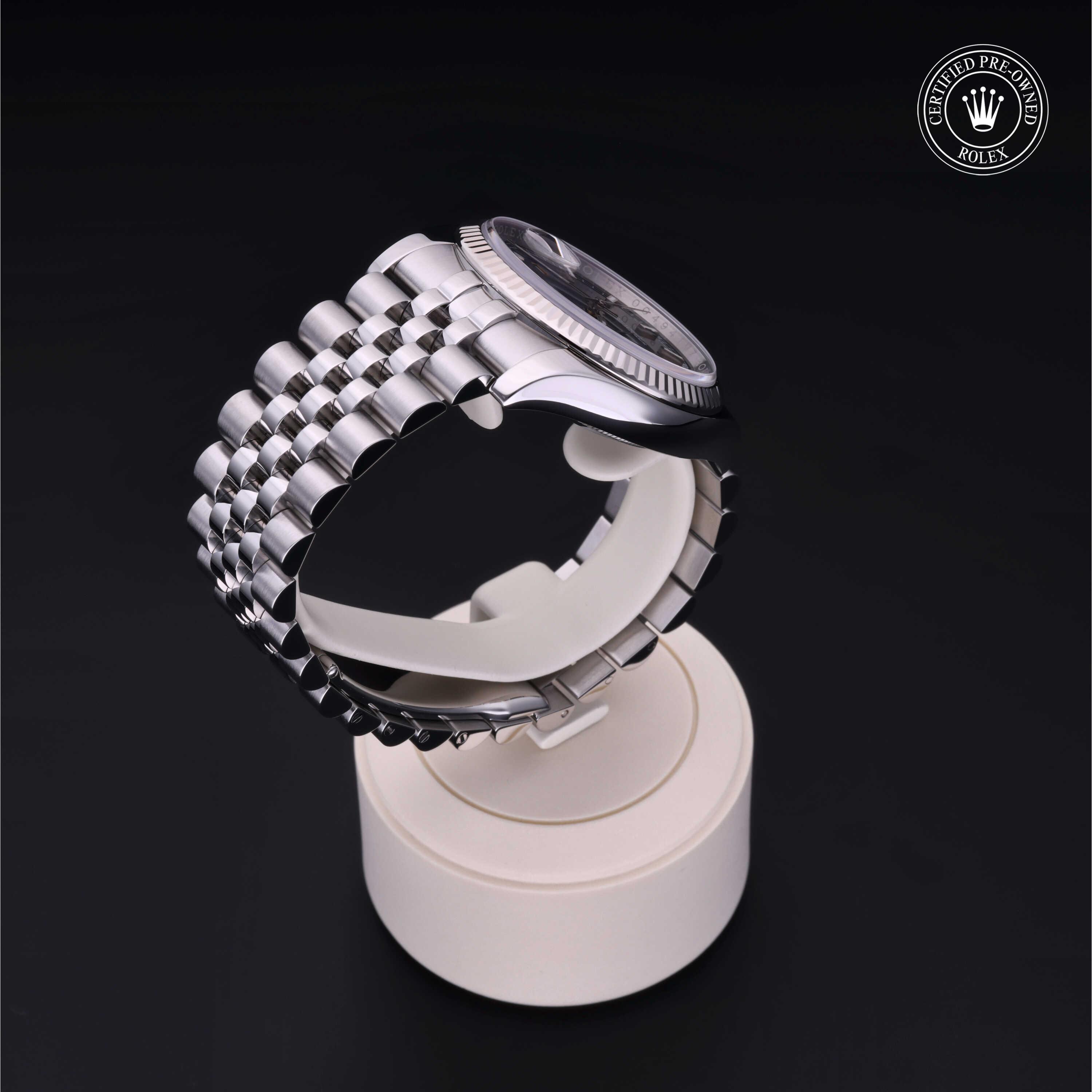 Datejust 36 勞力士中古錶認證 2016, 36毫米, 18K白色黃金鋼
型號: 116234