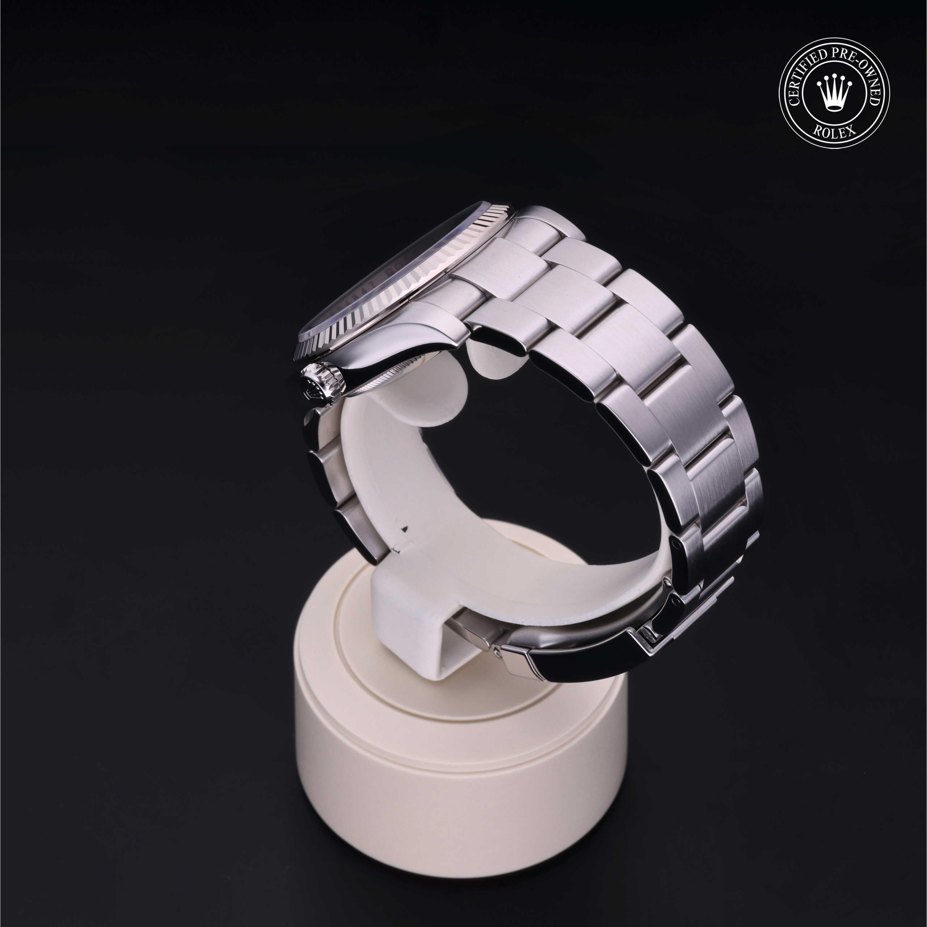 Oyster Perpetual  36 勞力士中古錶認證 2008, 36毫米, 18K白色黃金鋼
型號: 116034